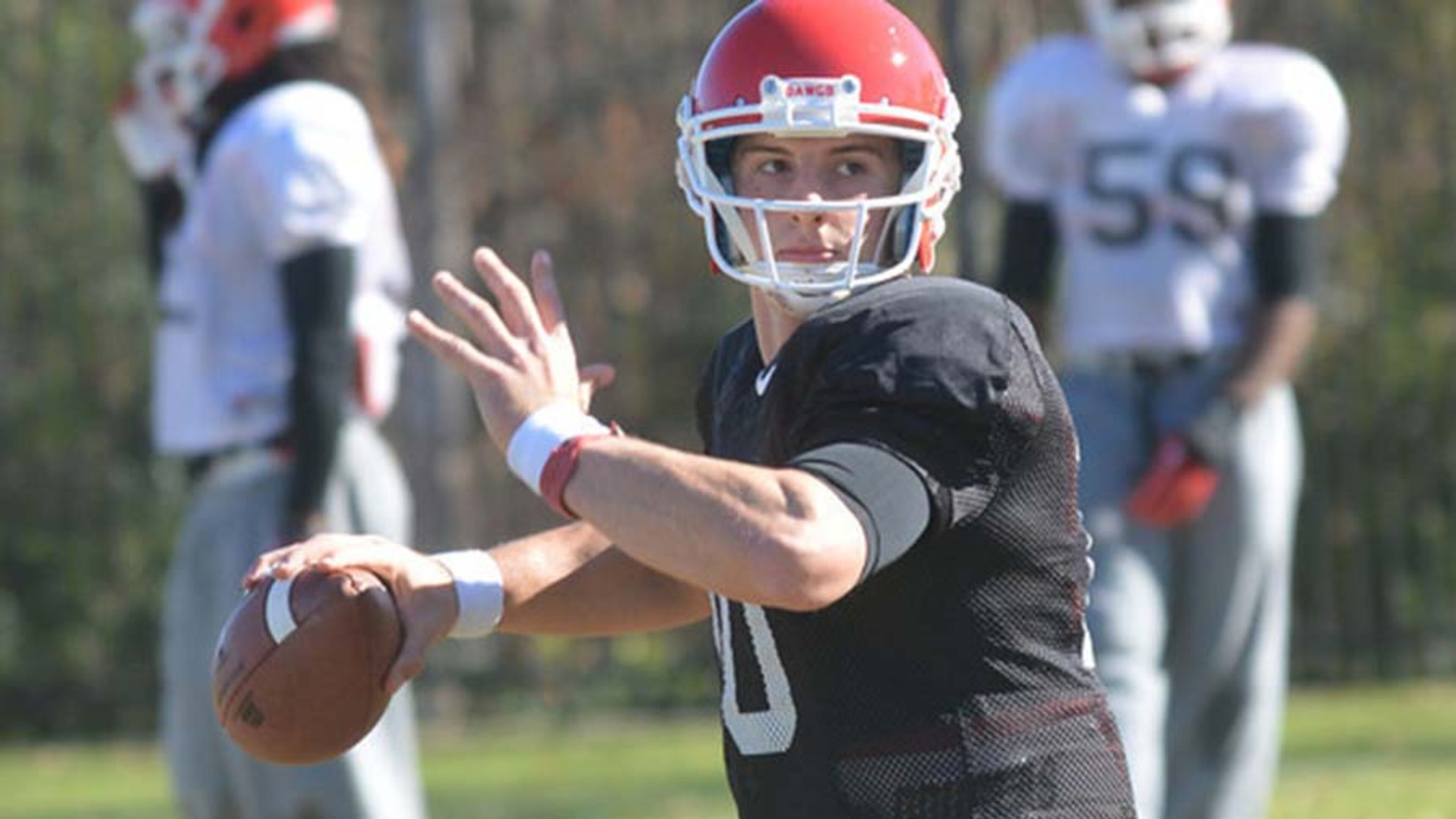 Faton Bauta, a redshirt sophomore from West Palm Beach, Fla., has been splitting snaps with redshirt freshman Brice Ramsey for Georgia's backup quarterback.