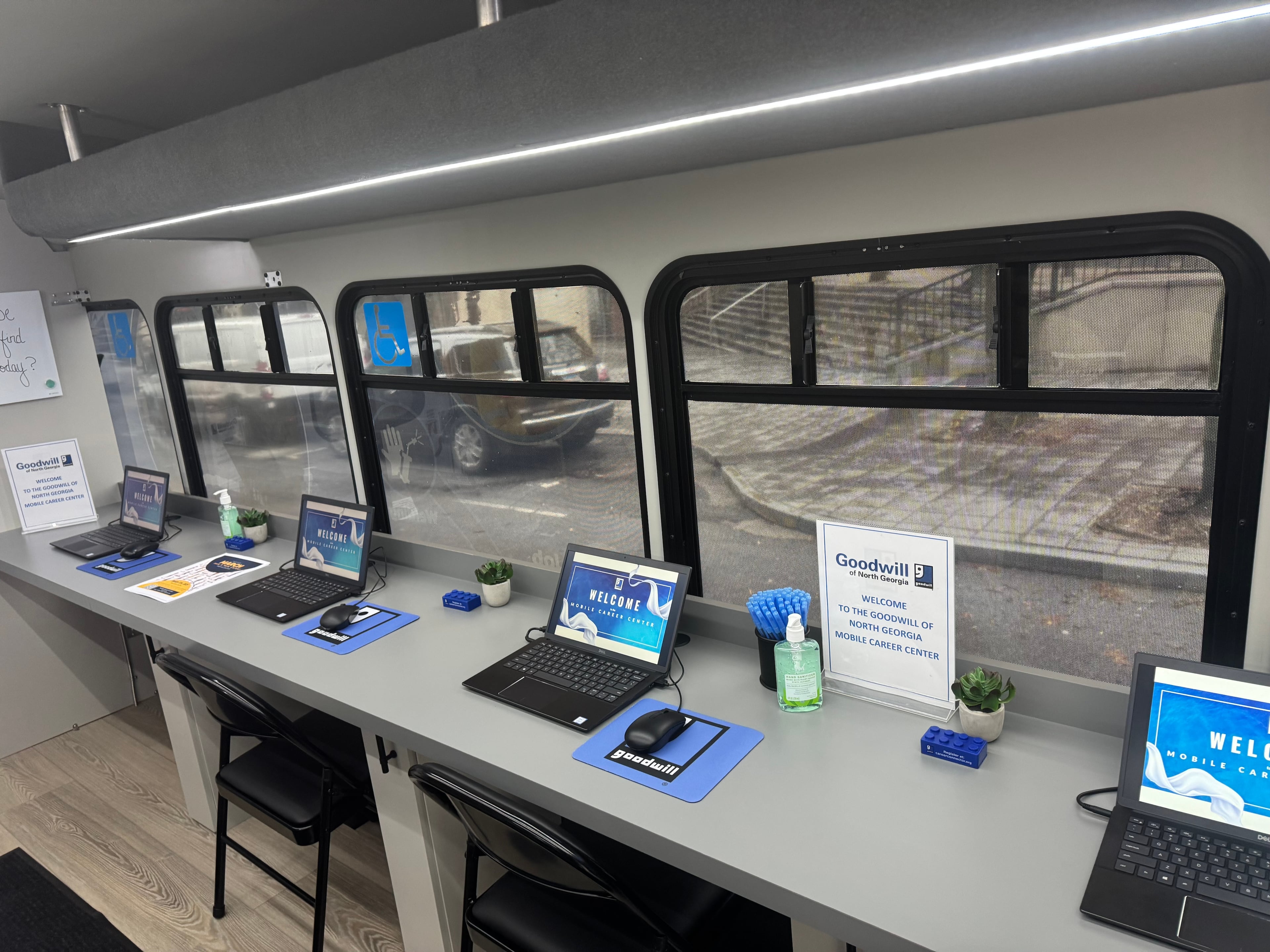 Goodwill of North Georgia launched a mobile career center with computer workstations and internet access in 2025. (Courtesy of Goodwill of North Georgia)