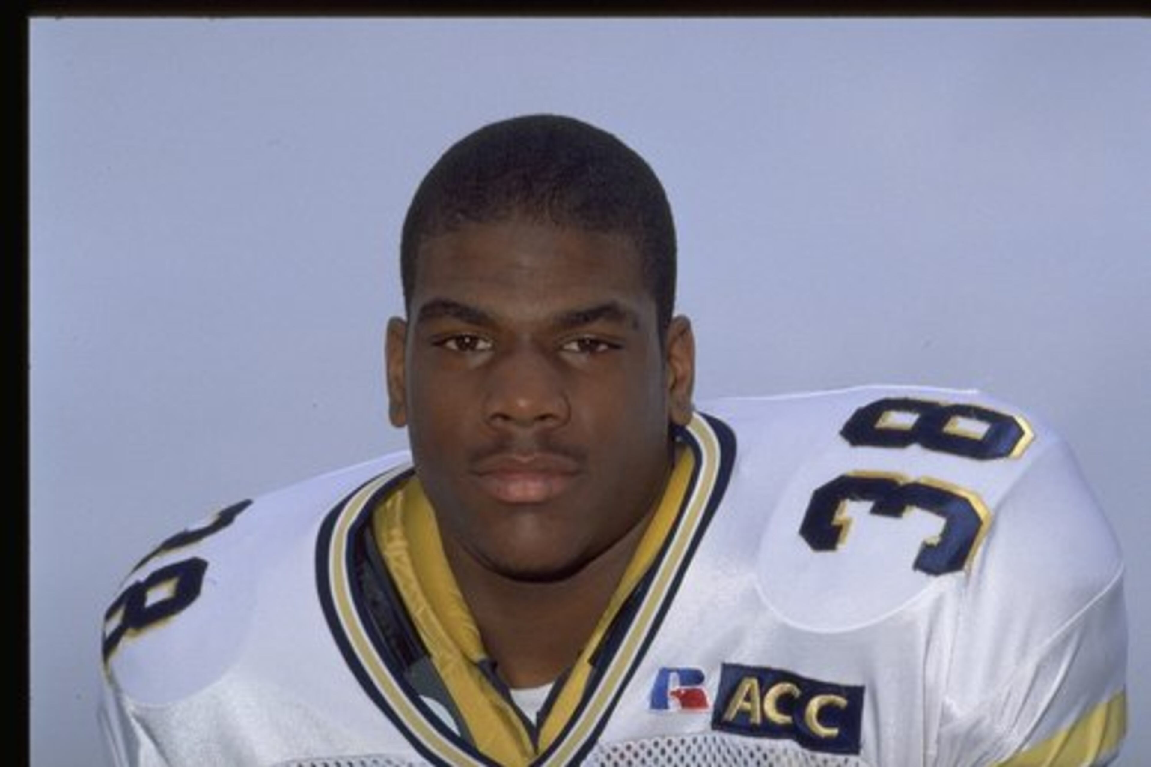 Fulton County authorities say a vehicle driven by former Tech football star Nick Rogers left the road in College Park and struck a power pole, killing him.