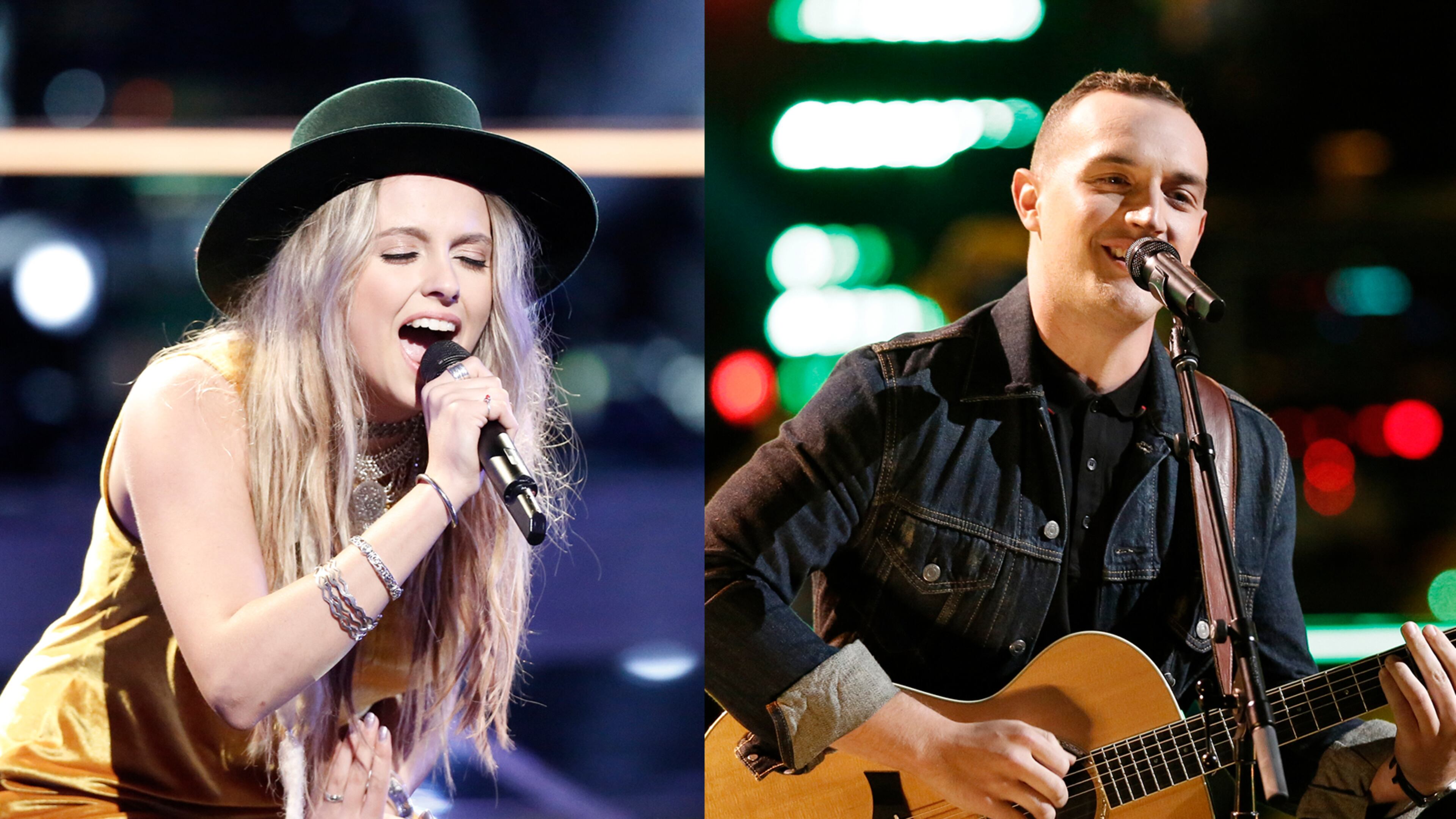 Darby Walker and Aaron Gibson are two of the top 20 performing Monday night. CREDIT: NBC