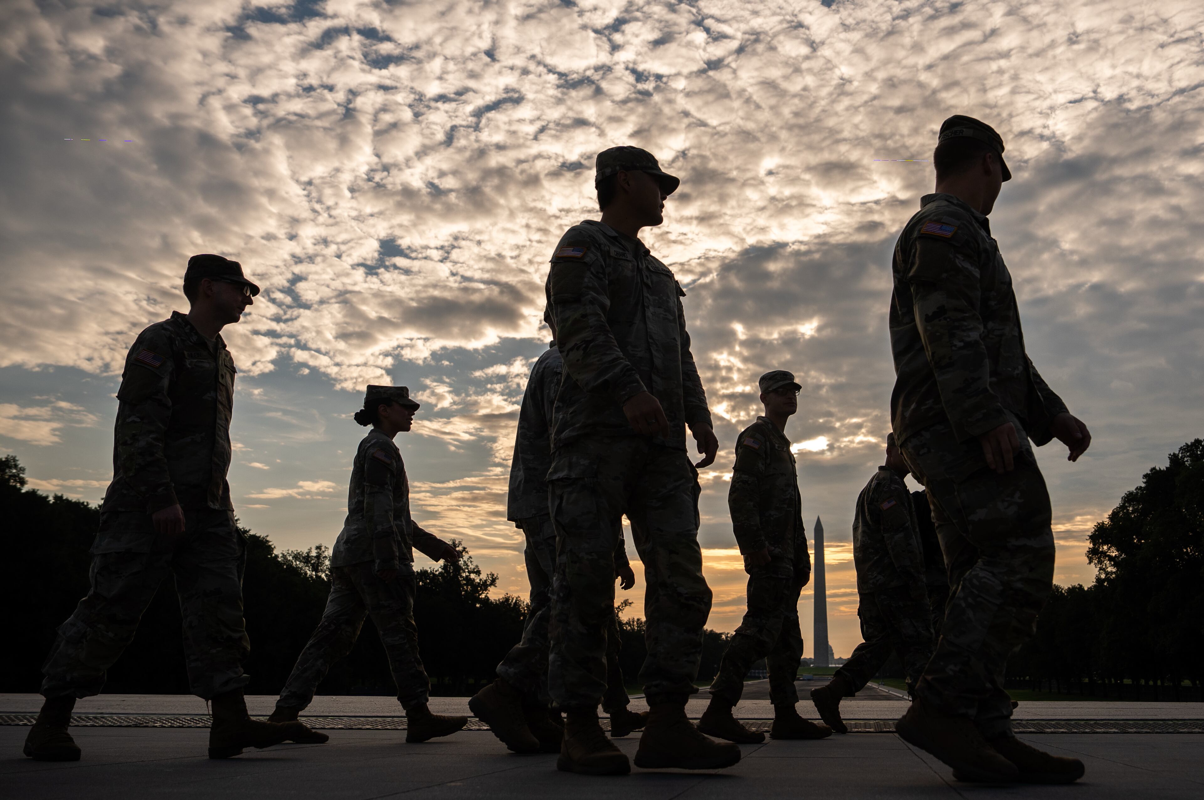 APTOPIX March on Washington National Guard