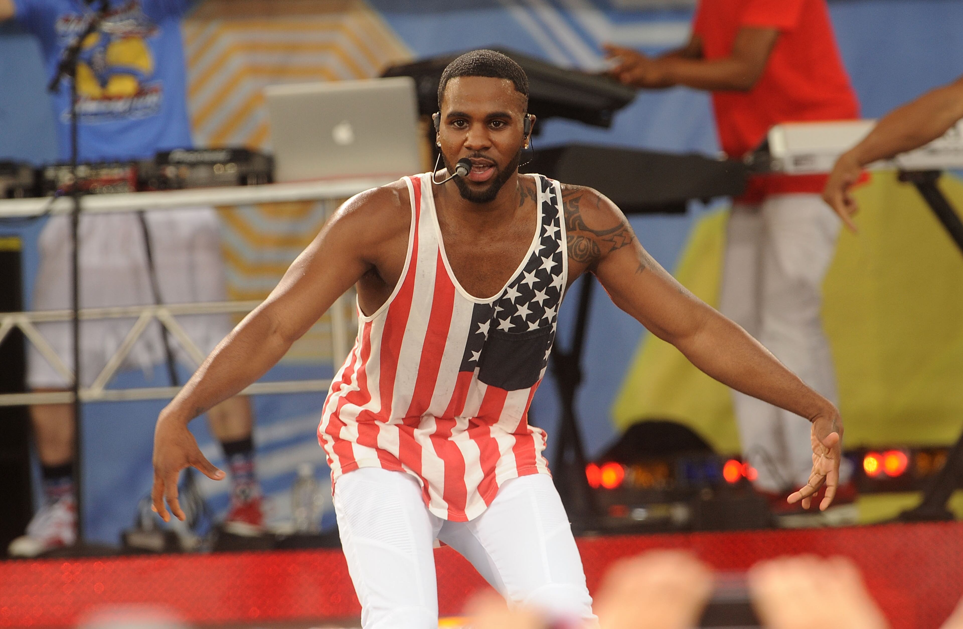 NEW YORK, NY - JULY 04: Singer Jason Derulo performs On ABC's "Good Morning America" at Rumsey Playfield, Central Park on July 4, 2014 in New York City. (Photo by Brad Barket/Getty Images)