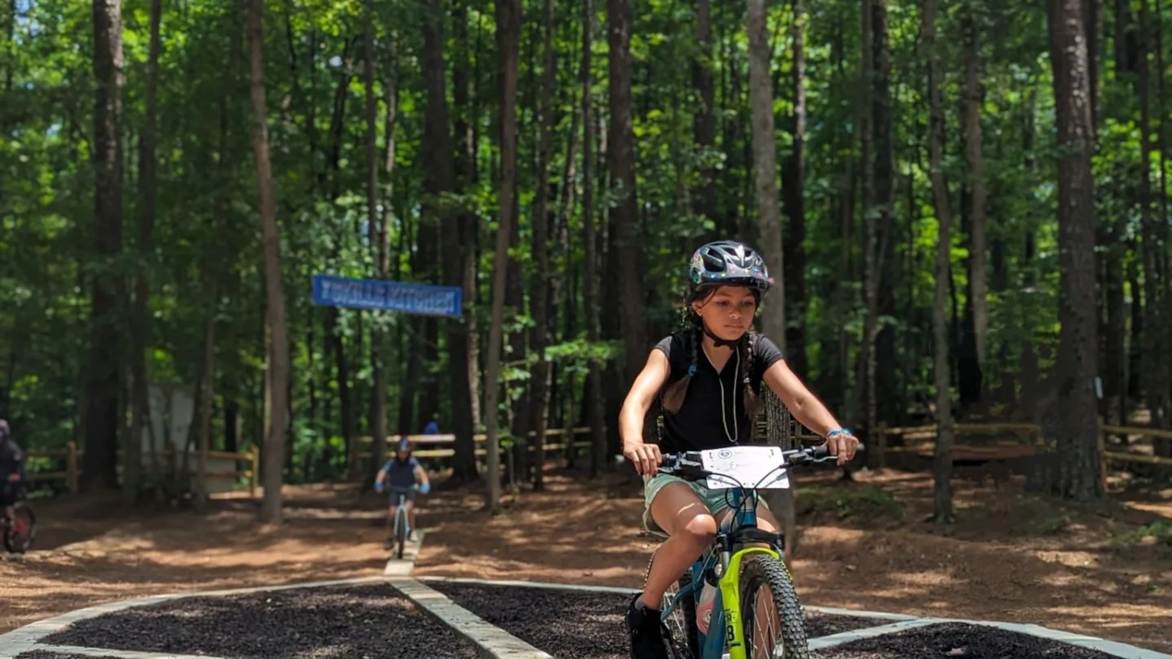 Roswell recently celebrated the grand opening of The Skills Kitchen for emerging bike riders at Big Creek Park, 1600 Old Alabama Road. (Courtesy RAMBO)