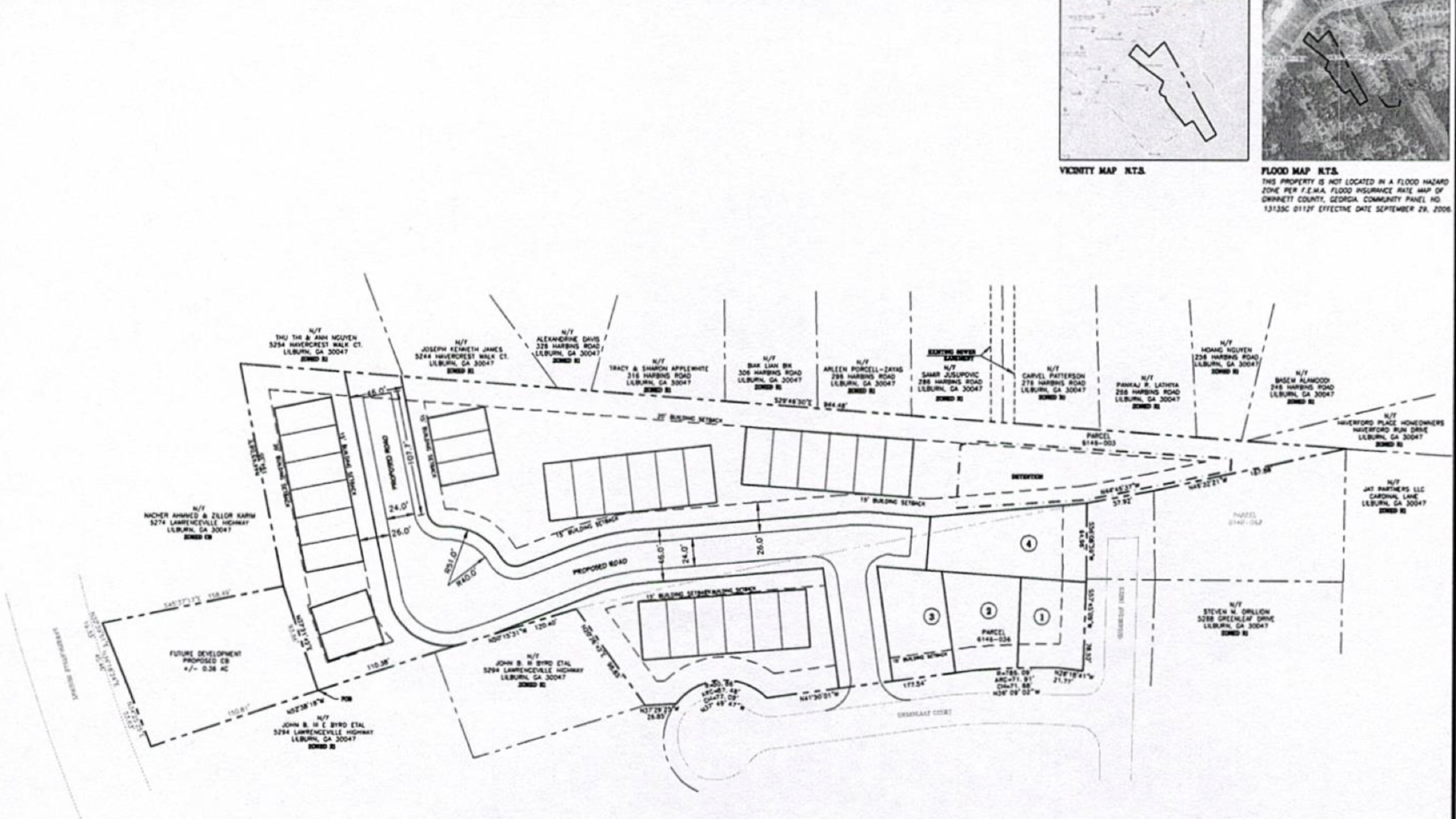 Lilburn approves rezoning of two pieces of land on about 4.21 acres at 5284 Lawrenceville Highway for a small commercial property and new residential subdivision. (Courtesy City of Lilburn)