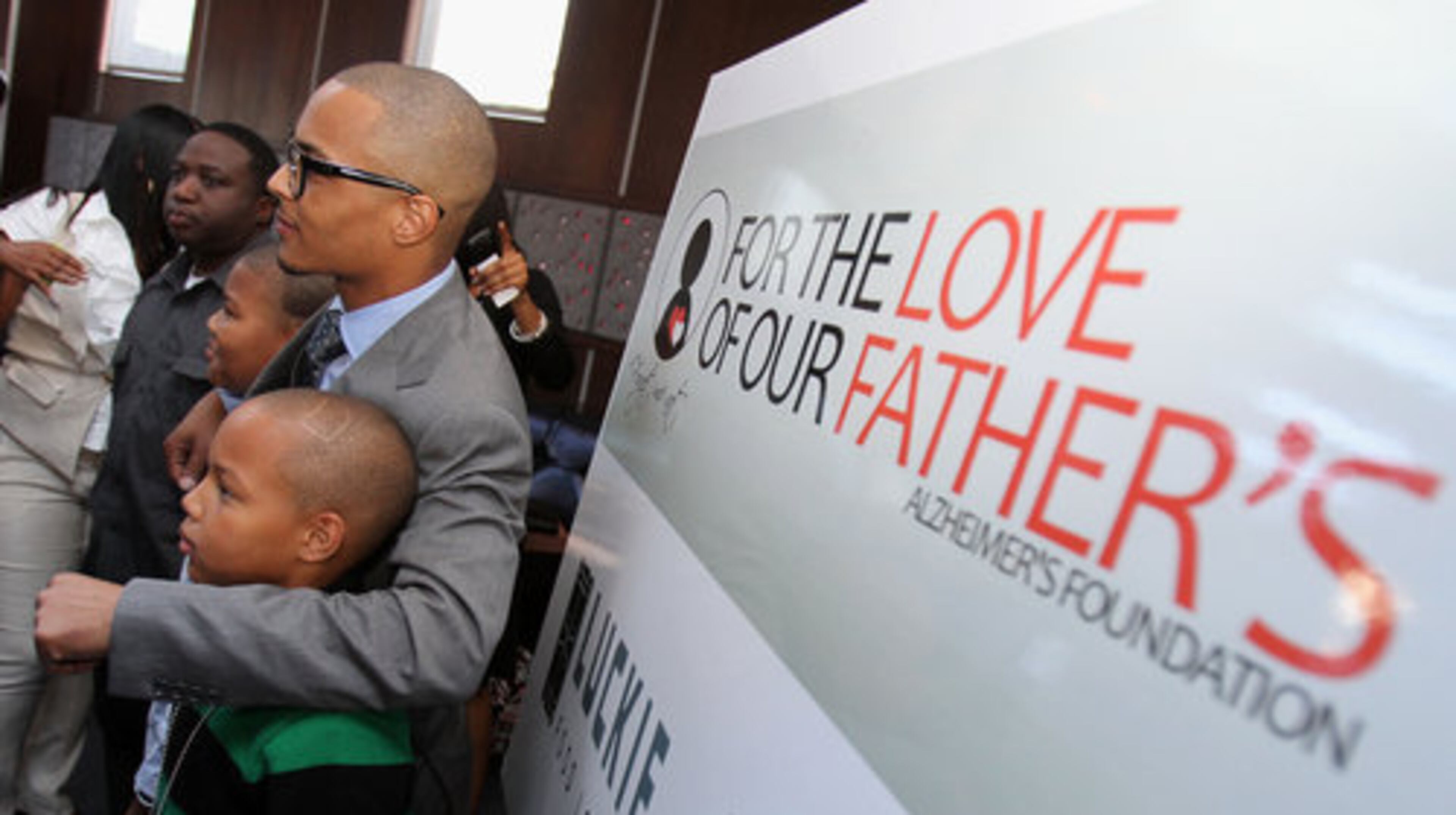 Tameka "Tiny" Cottle speaks to the local media before the luncheon. Having to deal with a loved one who suffers from this disease made it hard for me and my family, so we formed this foundation to help others that are in the same situation, " said Tameka. "Support is what's needed to make this world a better place...our foundation is based on the belief that everyone's needs are of the utmost importance."