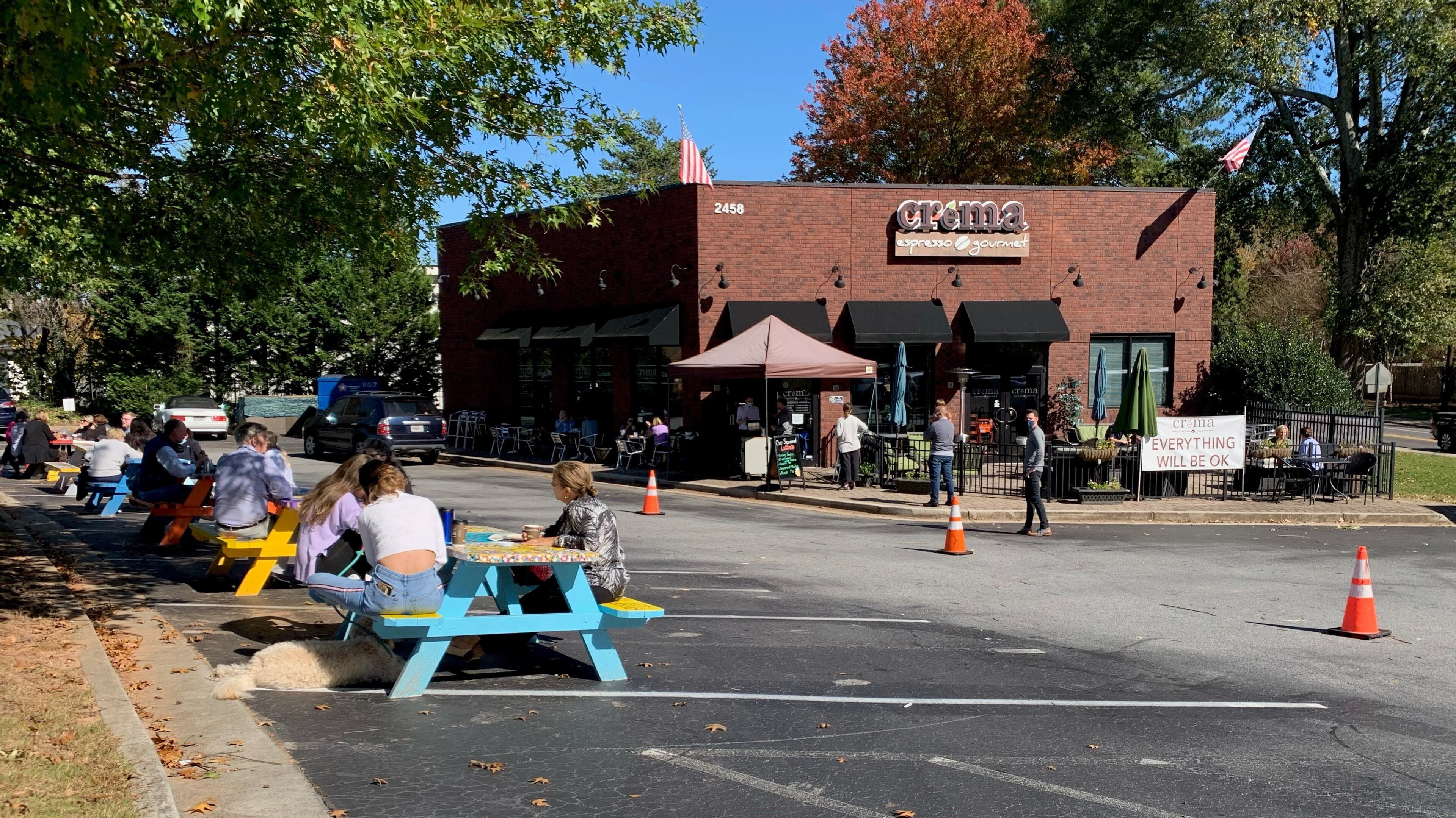 Crema Espresso Gourmet said a Dunwoody al fresco grant program could help them expand outdoor dining.