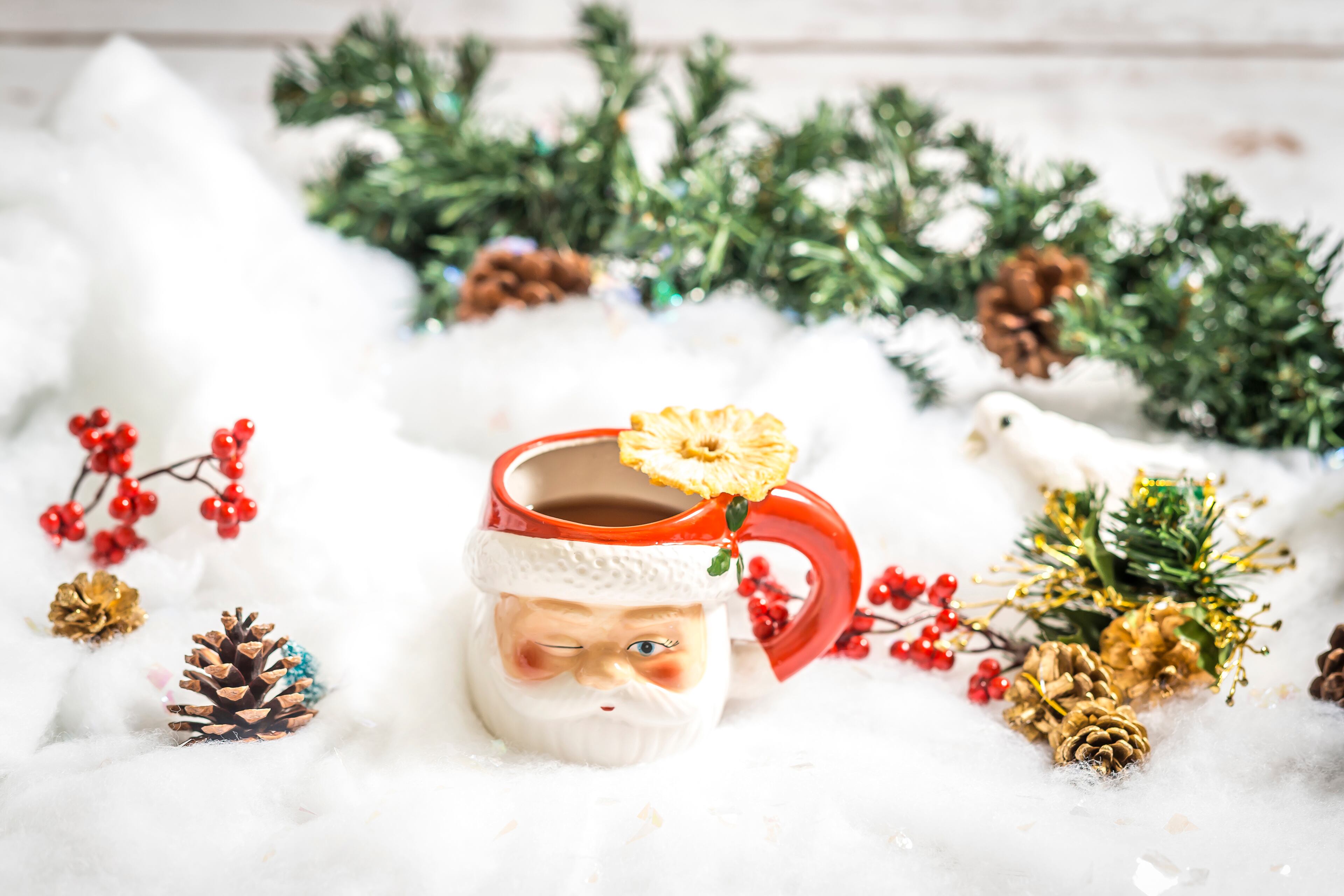 The hot milk punch Bad Santa at the Miracle pop-up mixes with overproof rum with Batavia Arrack. Photo: Rachel Harrison