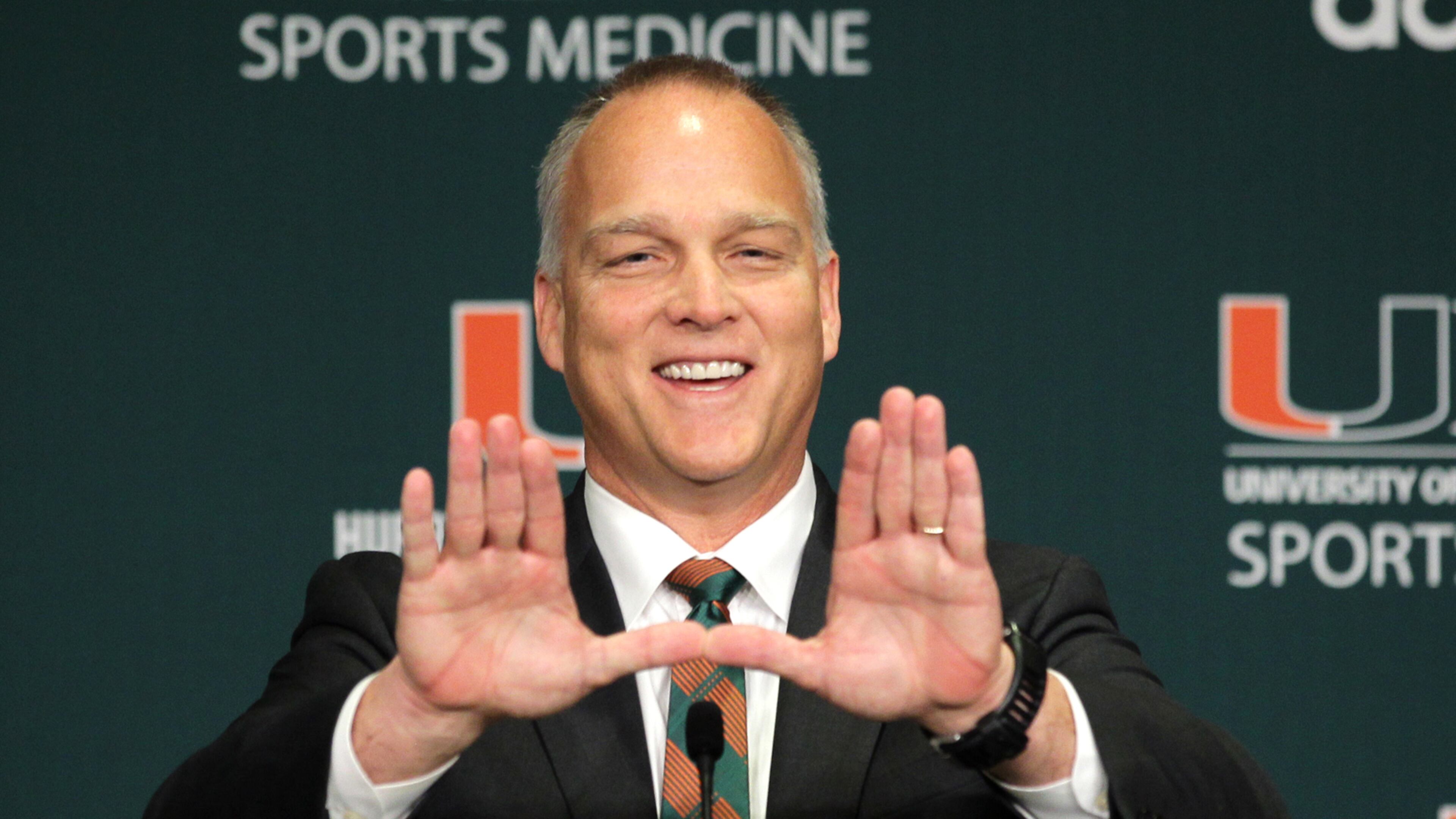 Mark Richt and Miami wound up with a class rated as high as No. 18 nationally by ESPN and as low as No. 37 by Scout. (AP Photo/Luis M. Alvarez, File)