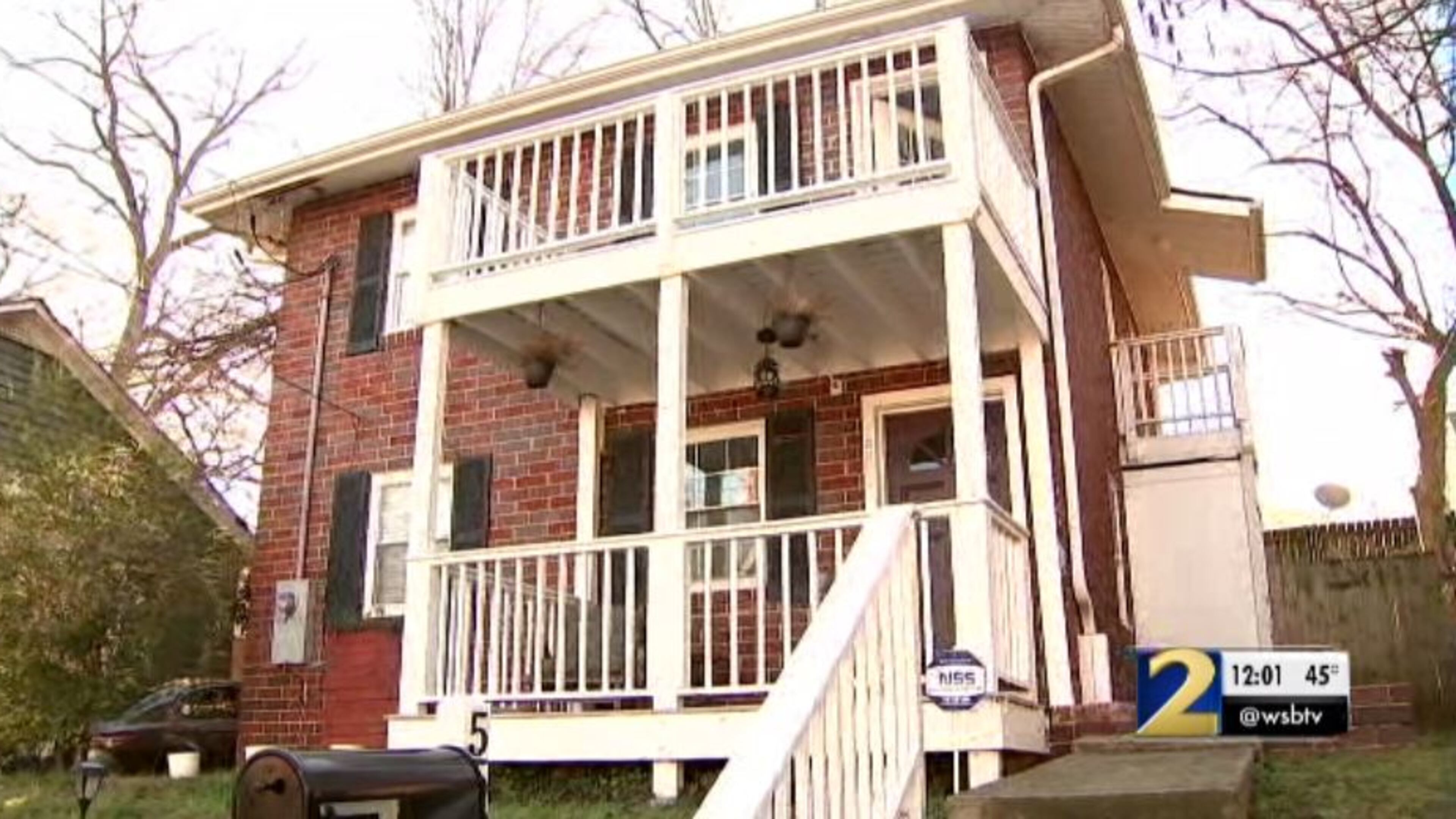 The woman was shot in her lower back.