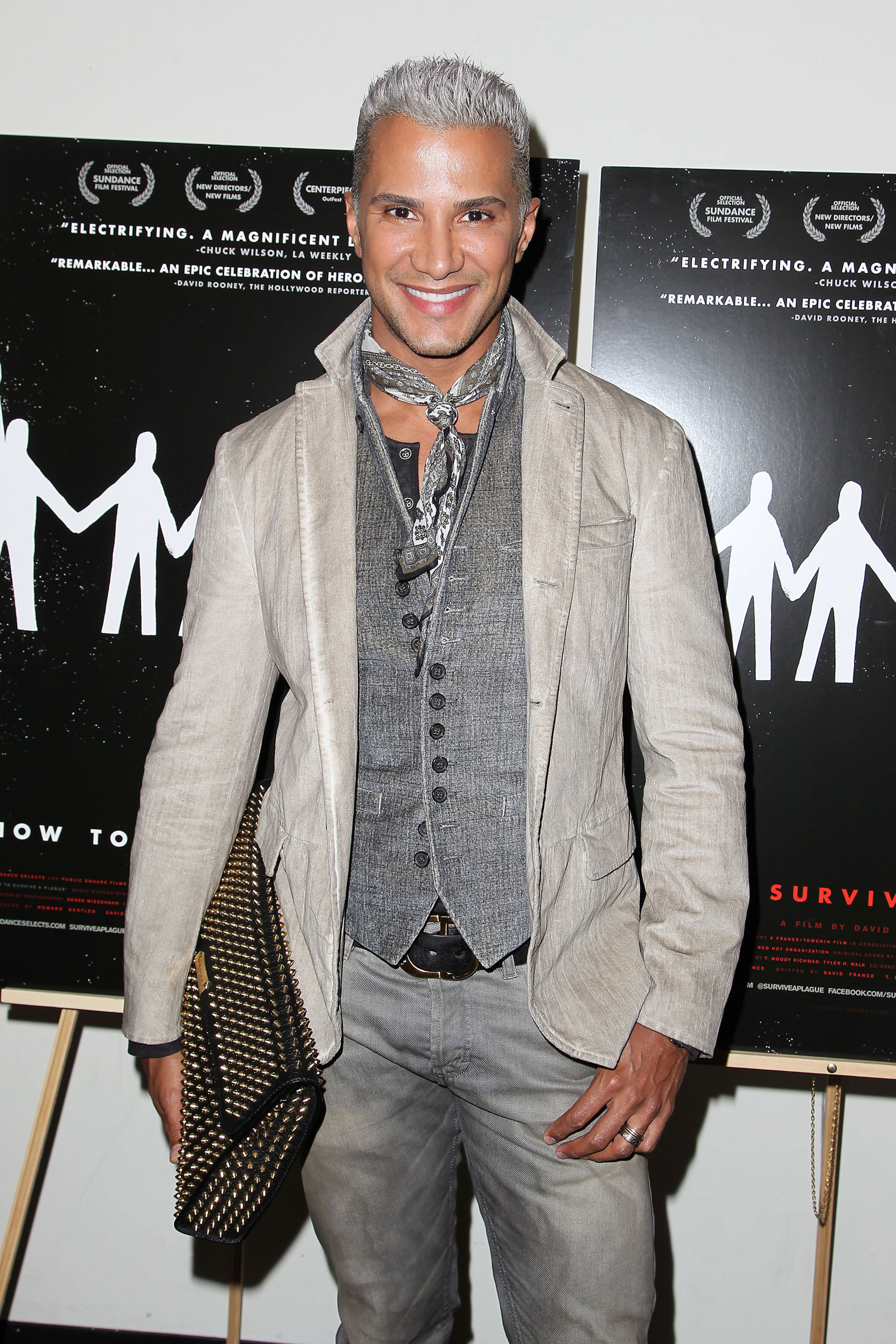 TV personality Jay Manuel at a special screening of the Sundance Selects film, "How to Survive a Plague, " a documentary about the AIDS epidemic.