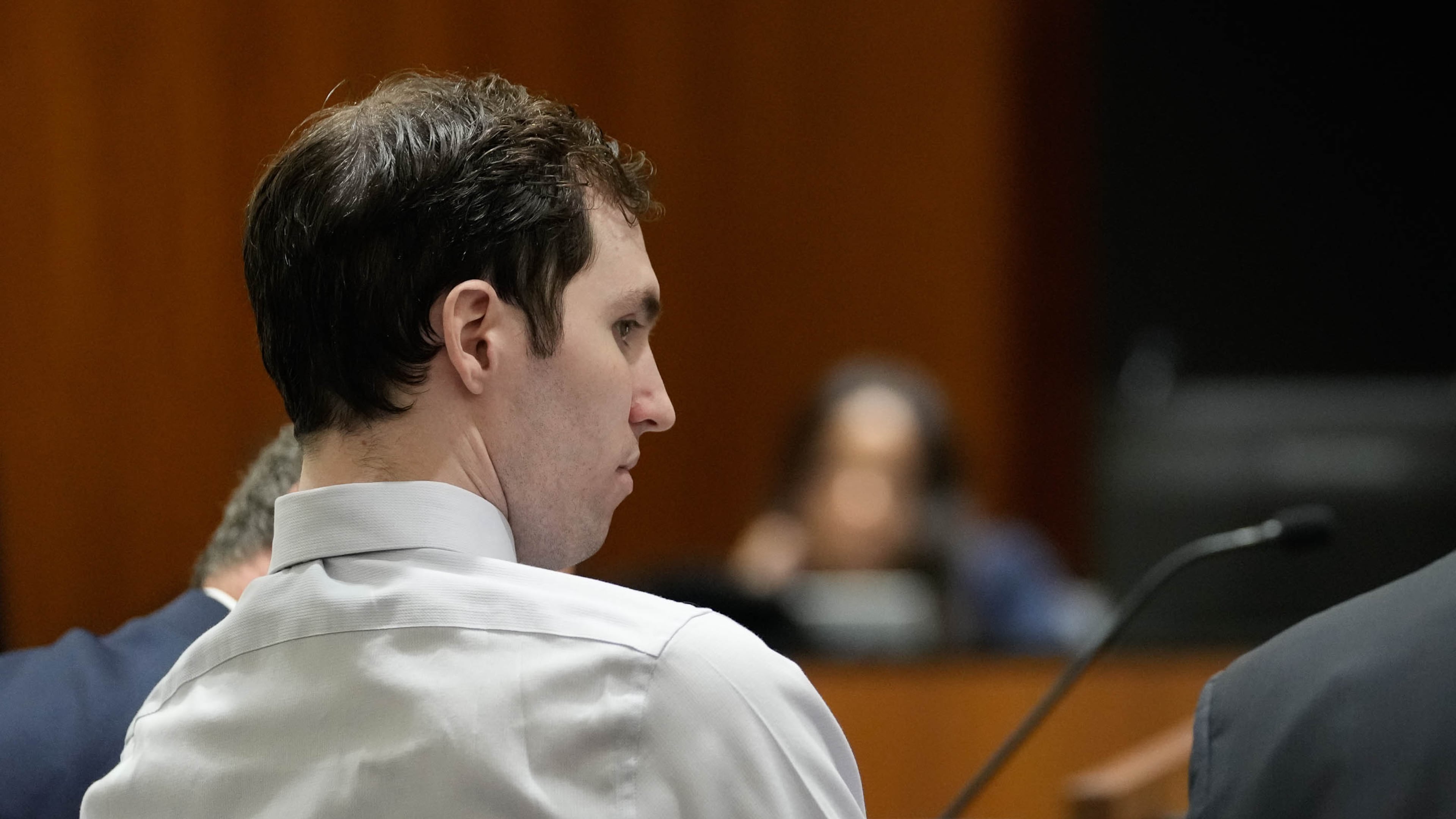 Tyler Robinson, accused in the fatal shooting of Charlie Kirk, appears during a hearing in 4th District Court in Provo, Utah, on Friday, June 12, 2026. (Francisco Kjolseth /The Salt Lake Tribune via AP, Pool)