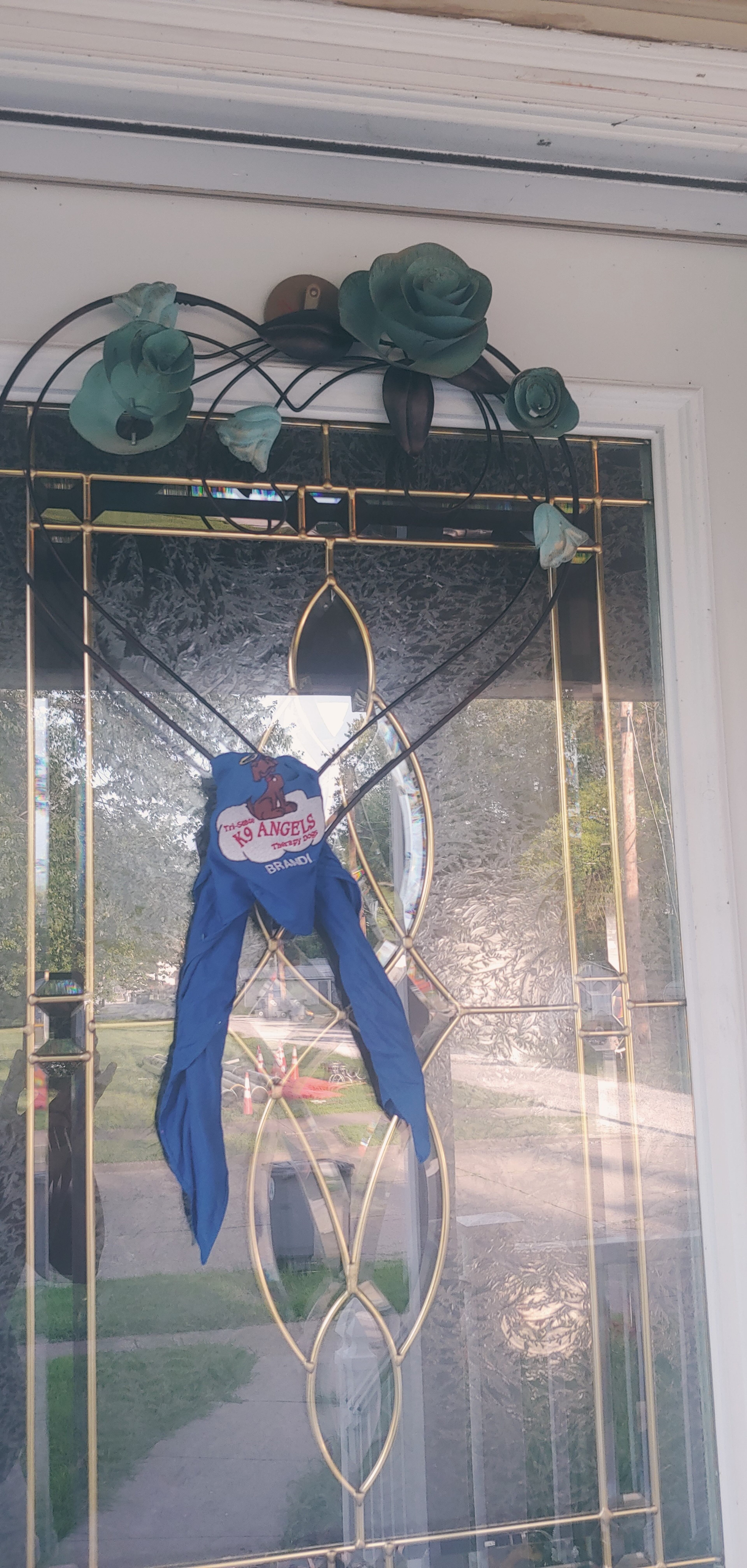 Our 'ribbon' is my dog's Pet Partners National Therapy dog kerchief 'uniform' .
We celebrate Sen. Lewis' contributions to our world.
May he rest peacefully.