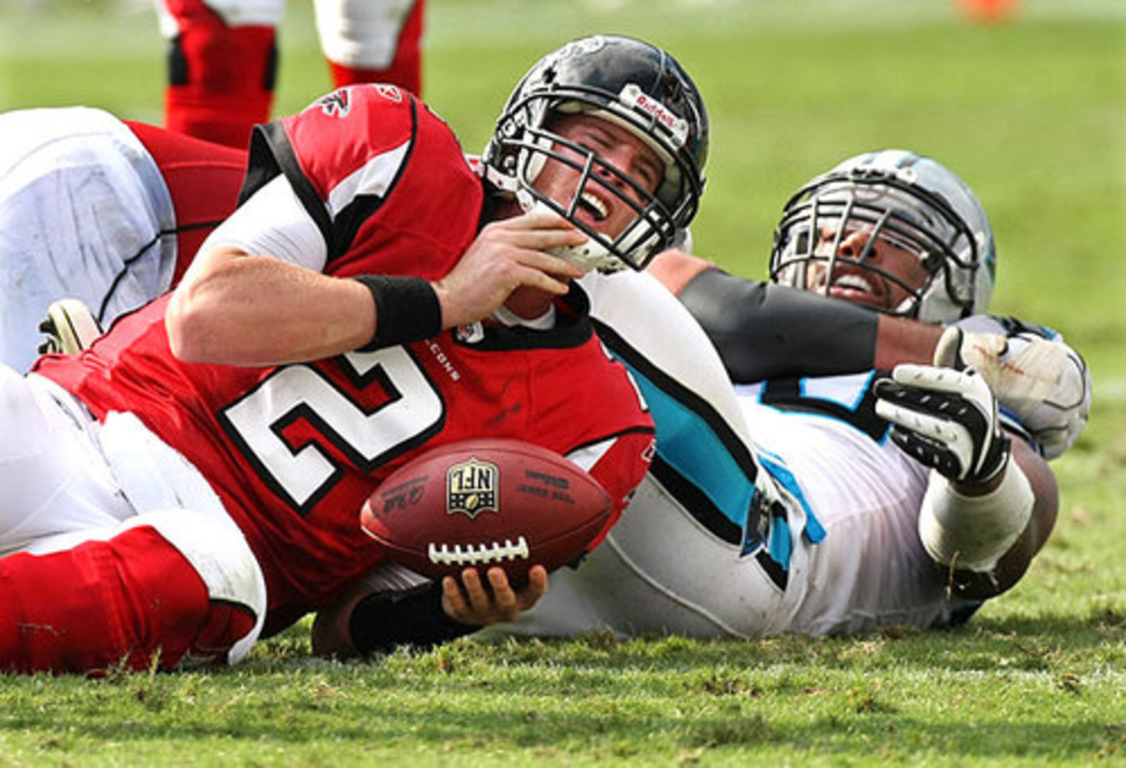 Ryan didn't enjoy being sacked by Julius Peppers.