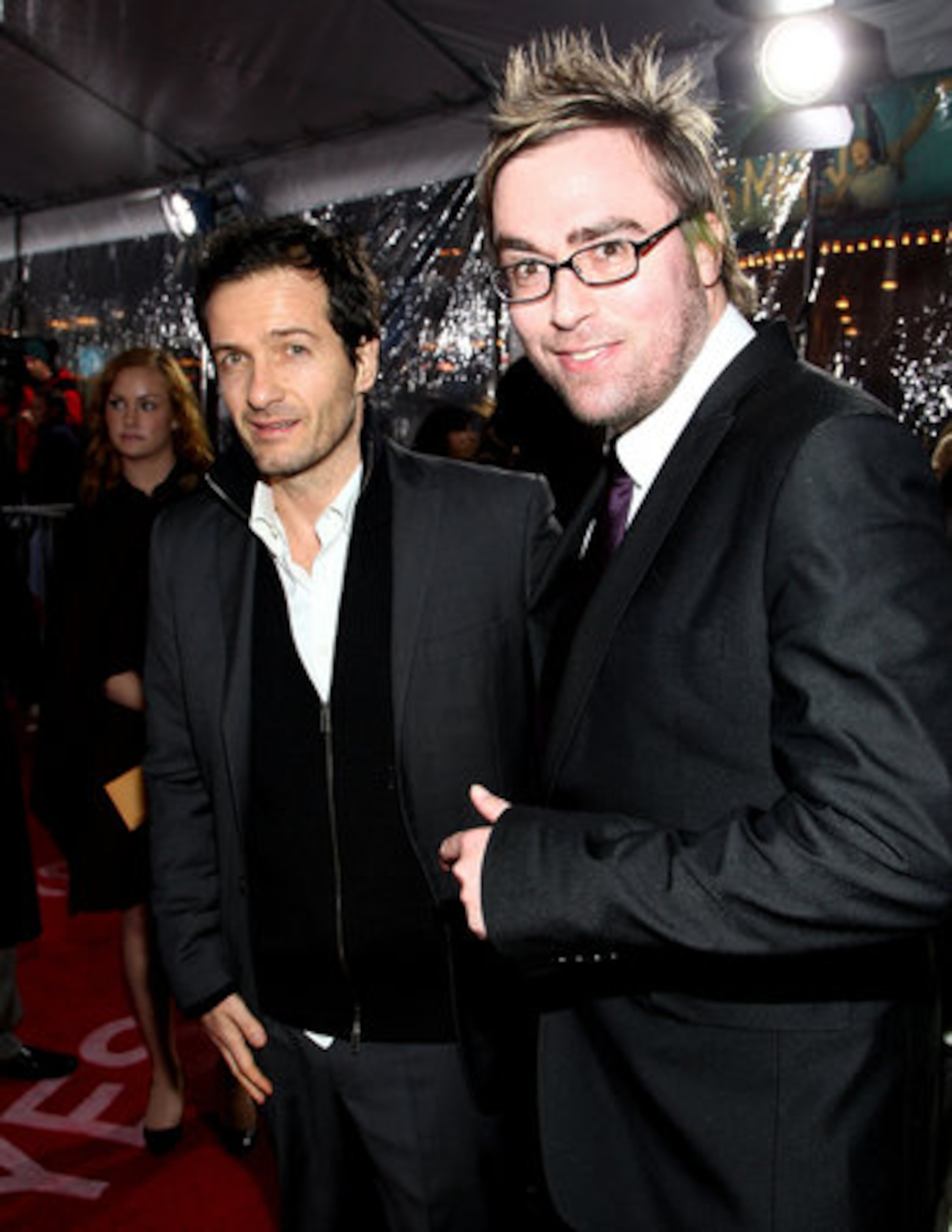 David Hayman (left) and Danny Wallace arrive.