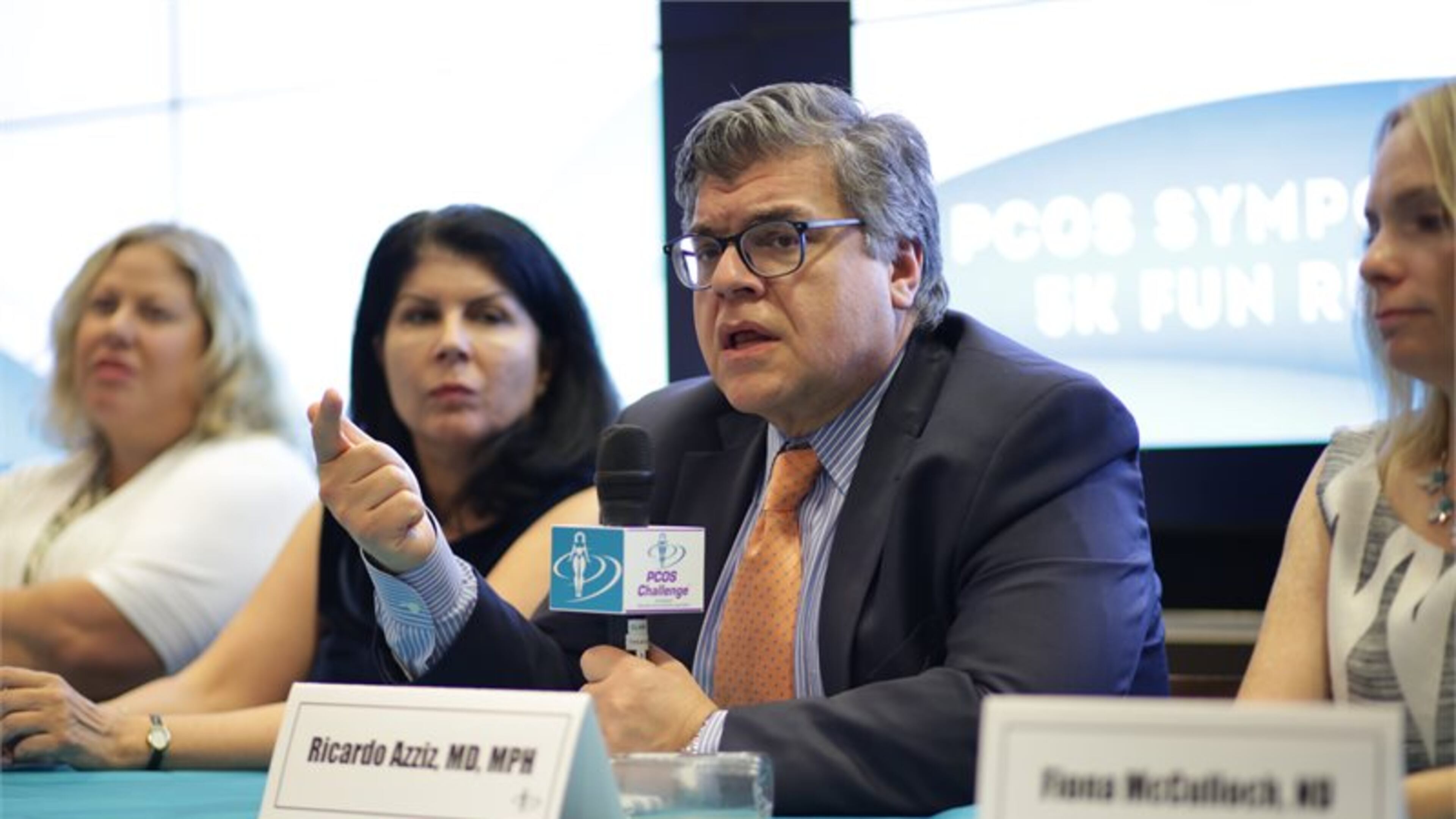 Polycystic Ovary Syndrome panel experts discussed PCOS across the lifespan including cardiometabolic, reproductive, mental, adolescent health, lifestyle and medical interventions at the PCOS Awareness Symposium at Georgia Tech (L-R: Angela Grassi, MS, RD; Katherine Sherif, MD; Ricardo Azziz, MD; Fiona McCulloch, ND).