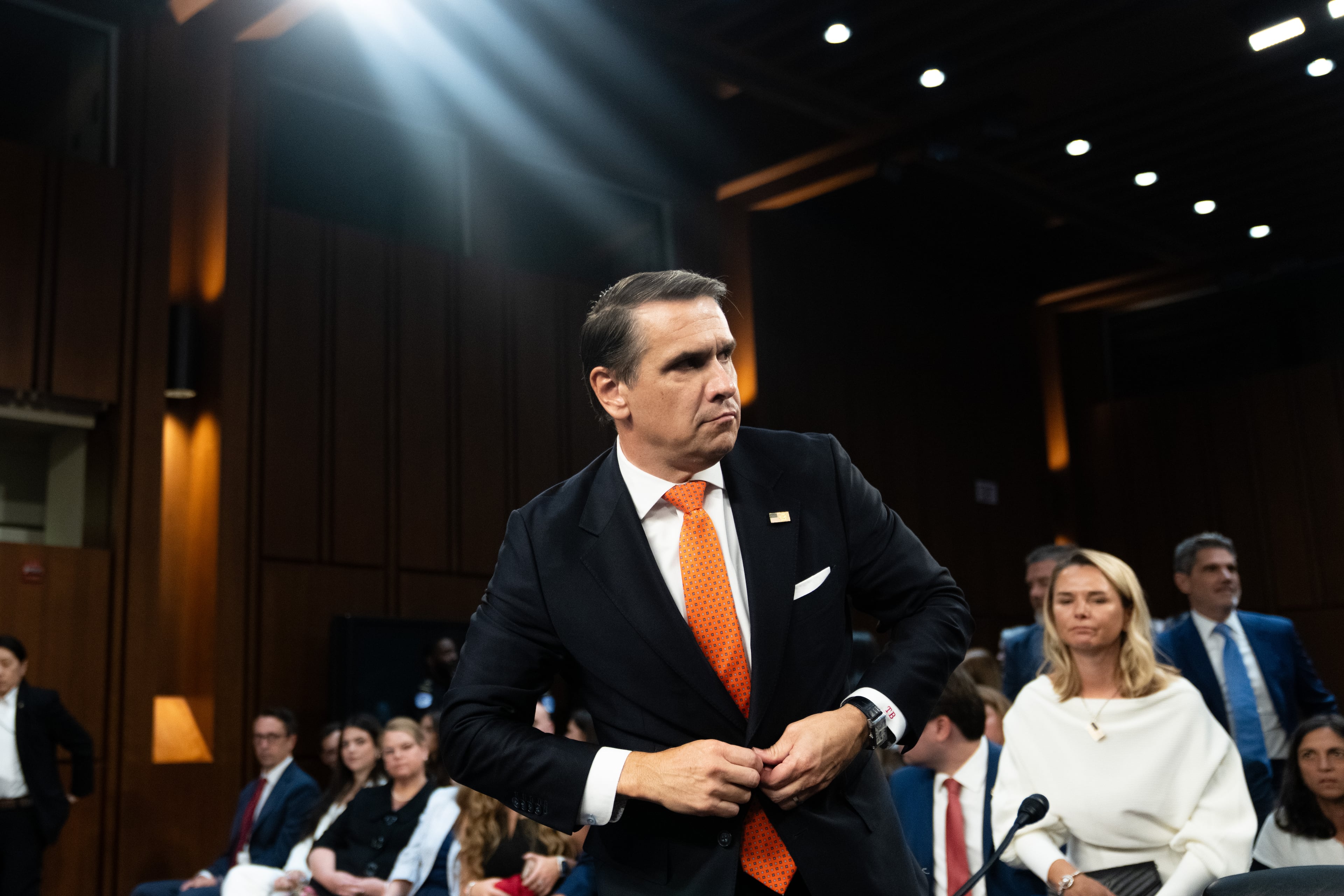 Acting Attorney General Todd Blanche appears before the Senate Judiciary Committee on Capitol Hill earlier this month. (Allison Robbert/AP)