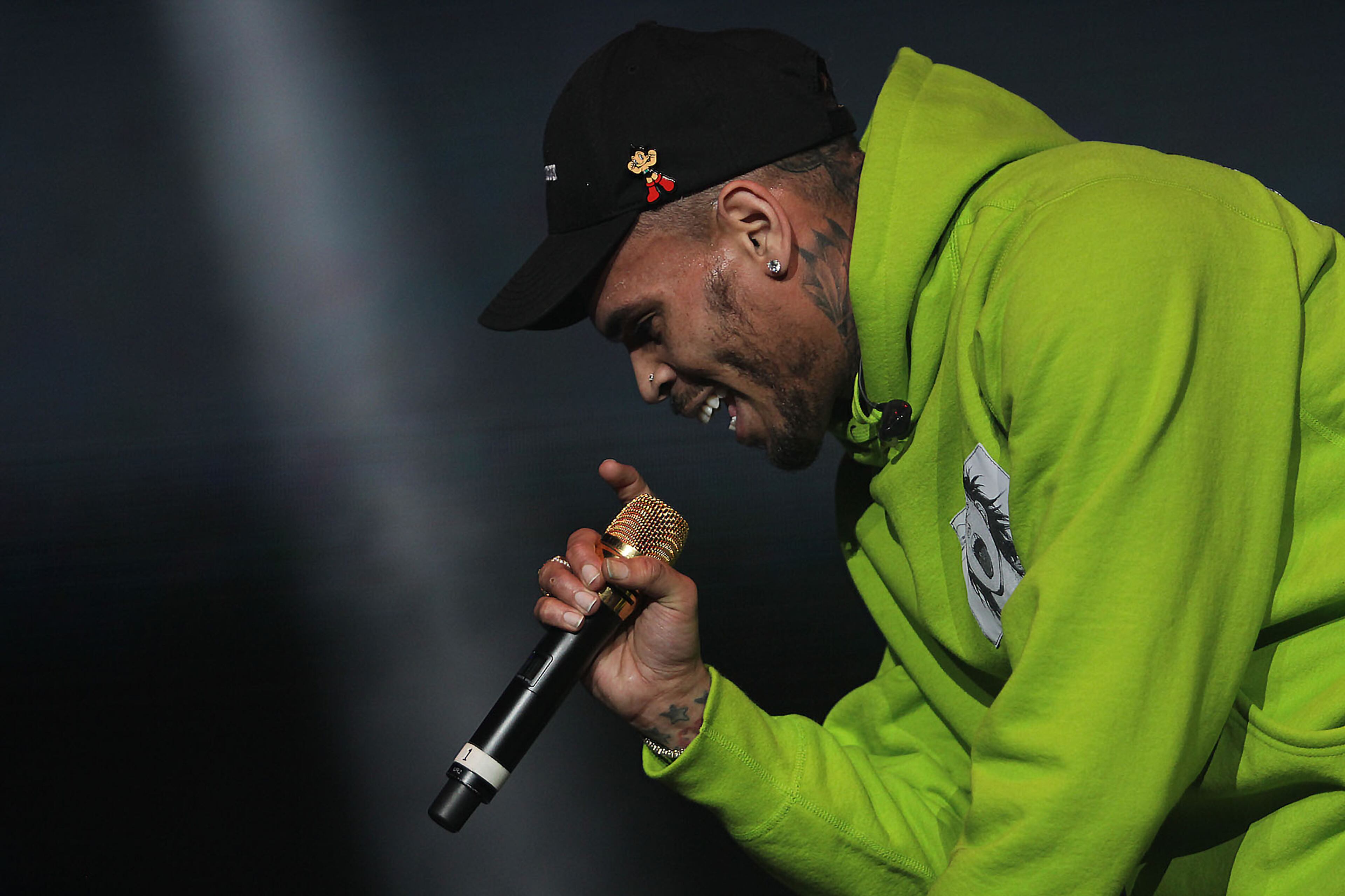 December 16, 2017 ATLANTA: Chris Brown performing at the V103 third anniversary Winterfest concert at Philips Arena on Saturday, December 16, 2017. (Akili-Casundria Ramsess/Eye of Ramsess Media)