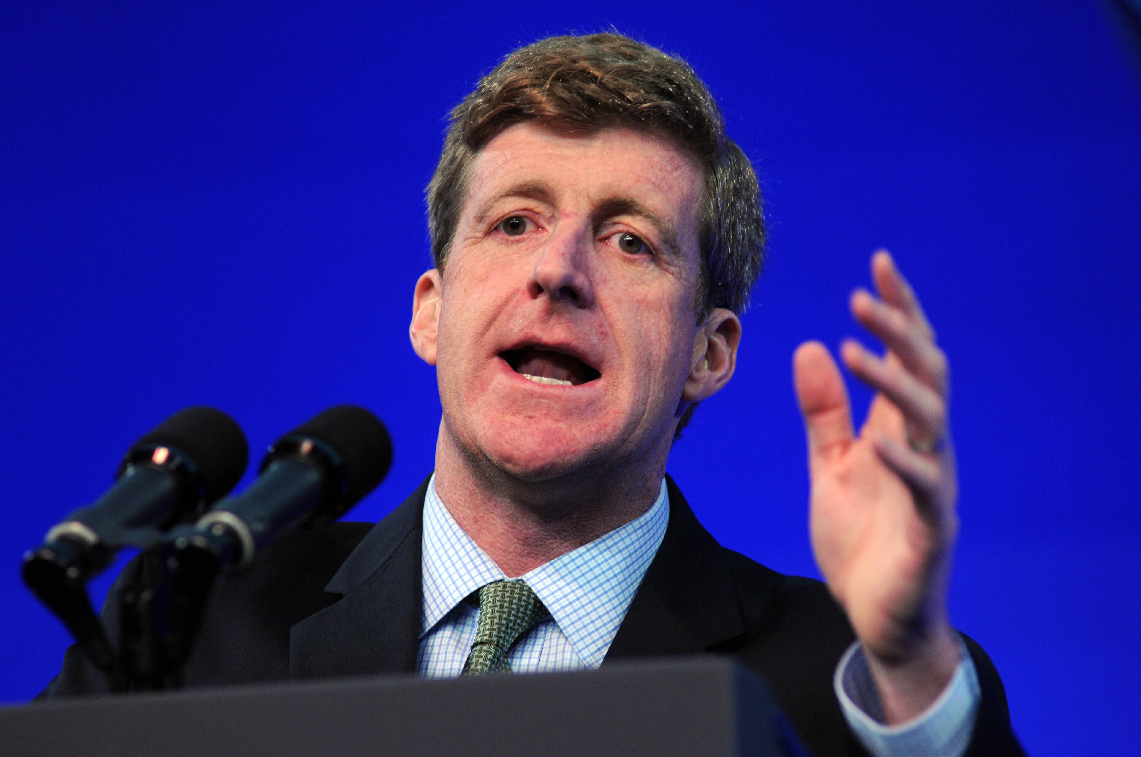 Patrick J. Kennedy, shown in 2013, is a son of the late Sen. Ted Kennedy and of Joan Kennedy. He is a former U.S. representative from Rhode Island. He admitted addiction to alcohol and drugs in his younger years, and in 2006 sought treatment for an addiction to prescription drugs. In 2009, he again sought treatment. (Darren McCollester/Getty Images)