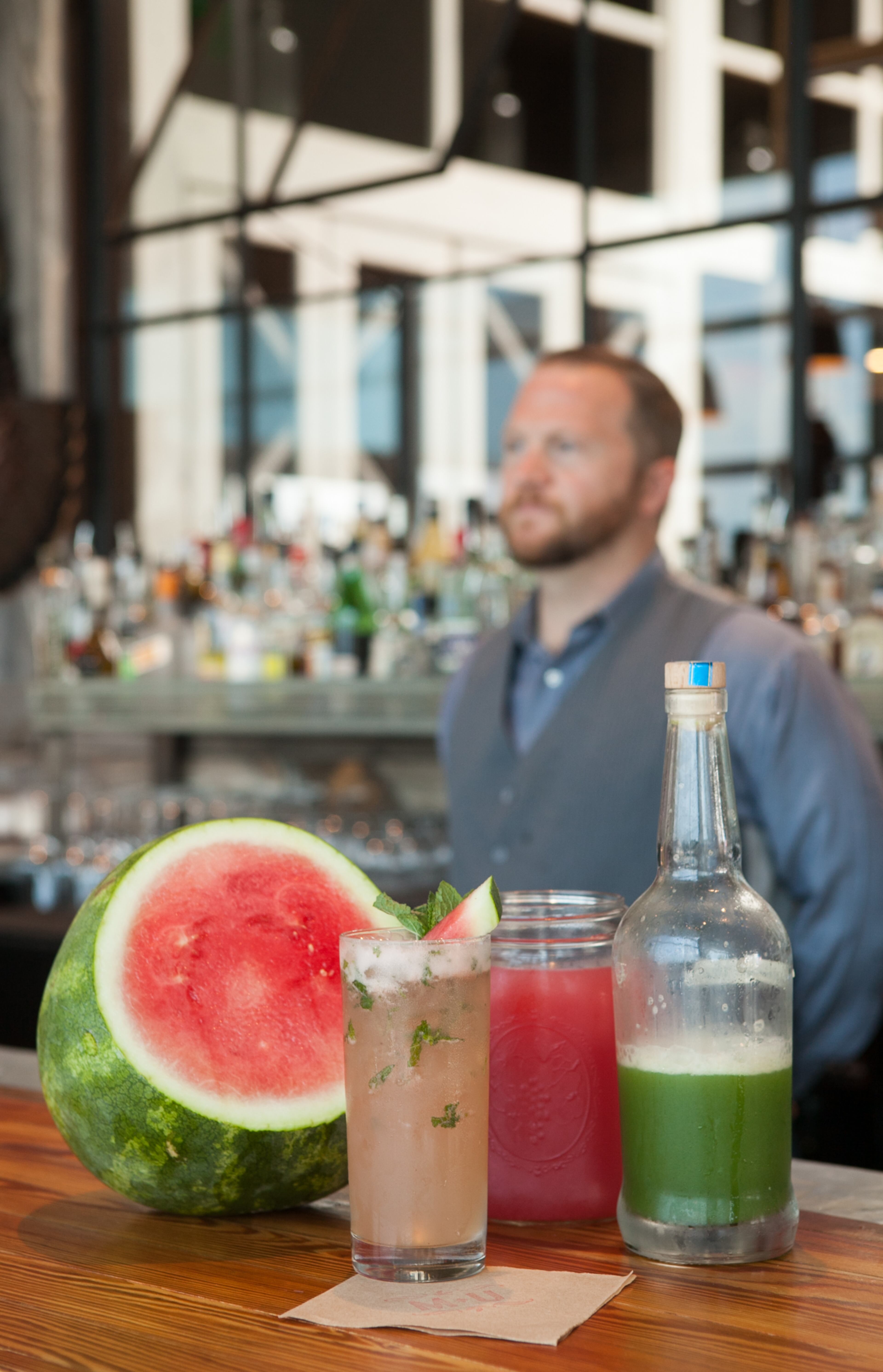 Summer Cooler of tequila, watermelon, cucumber and mint. (styling by Stuart White) (photo by Renee Brock / special)