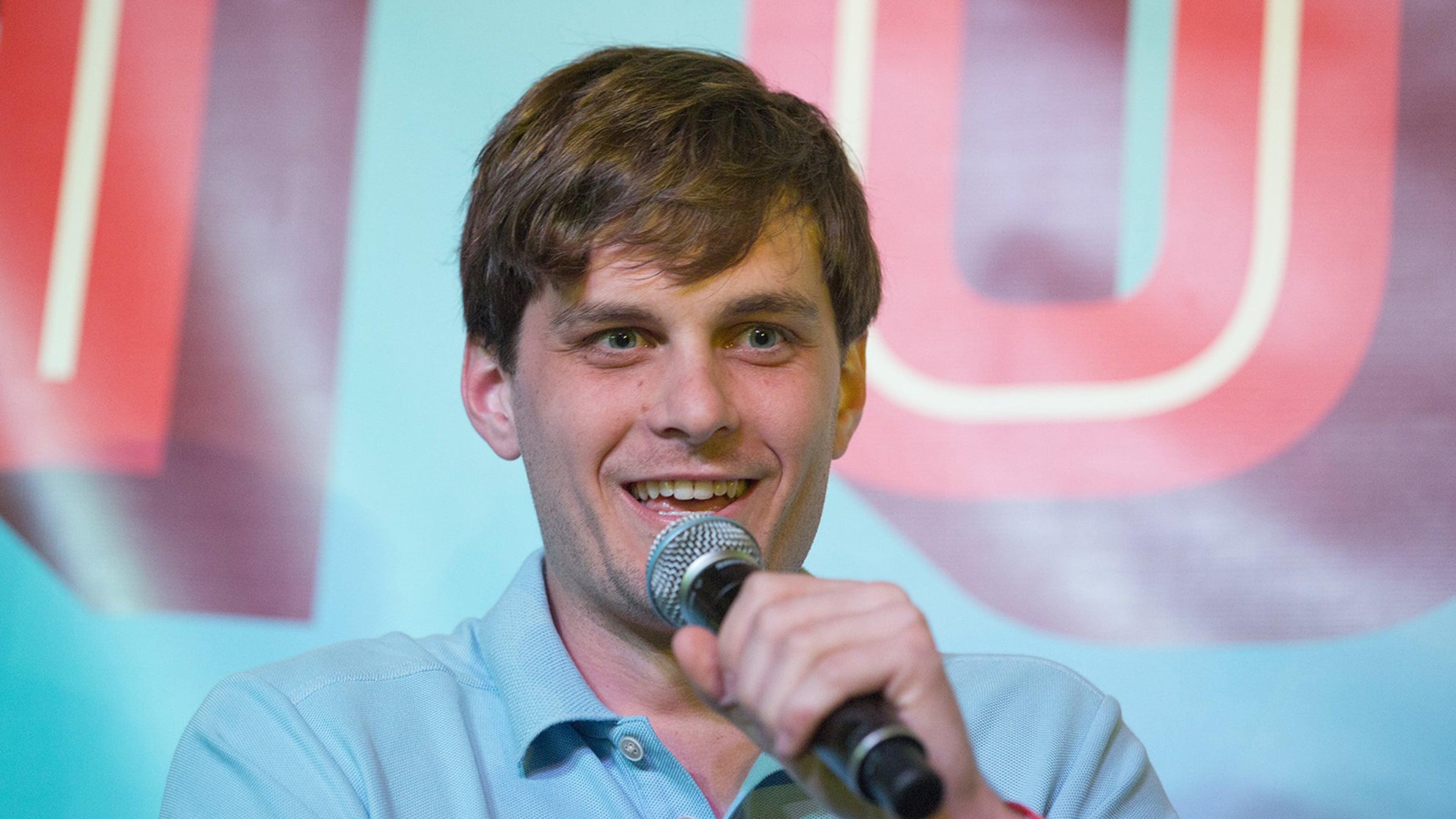 Yik Yak co-founder Tyler Droll discussed the app during the ChooseATL South By Southwest Interactive panel at the Speakeasy in Austin, Texas, on March 13, 2016.