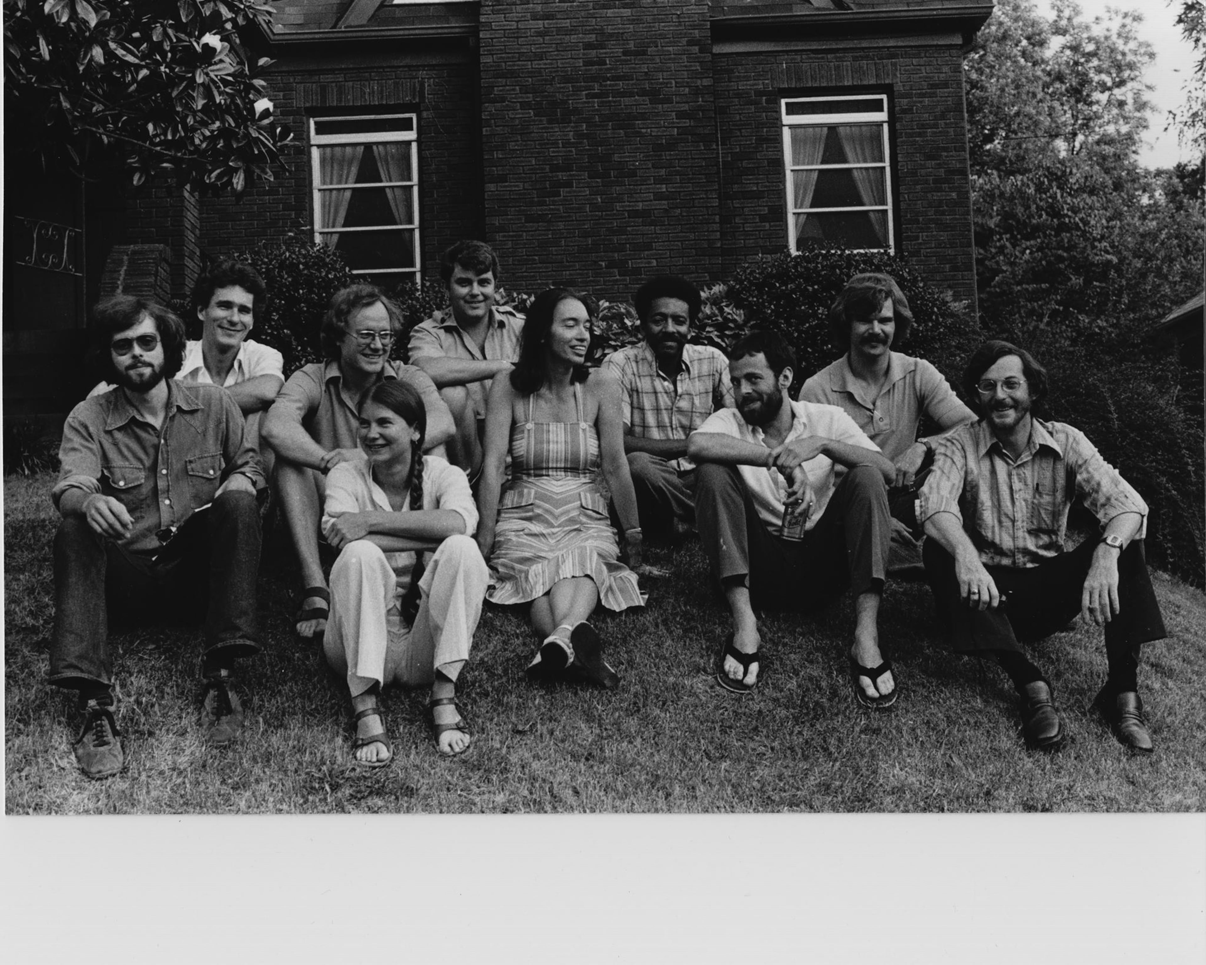 The original board of the now-named Atlanta Film Society. Pictured front row, from left: Bill VanDerKloot, Gayla Jamison, Betty Jo Taylor, Jack Bagriansky and Gerald Jones. Back row, from left: Phinizy Calhoun, Gary Moss, Tom Watkins, Herbert Eichelberger and Hank Blaustein. (Courtesy of the Atlanta Film Society)