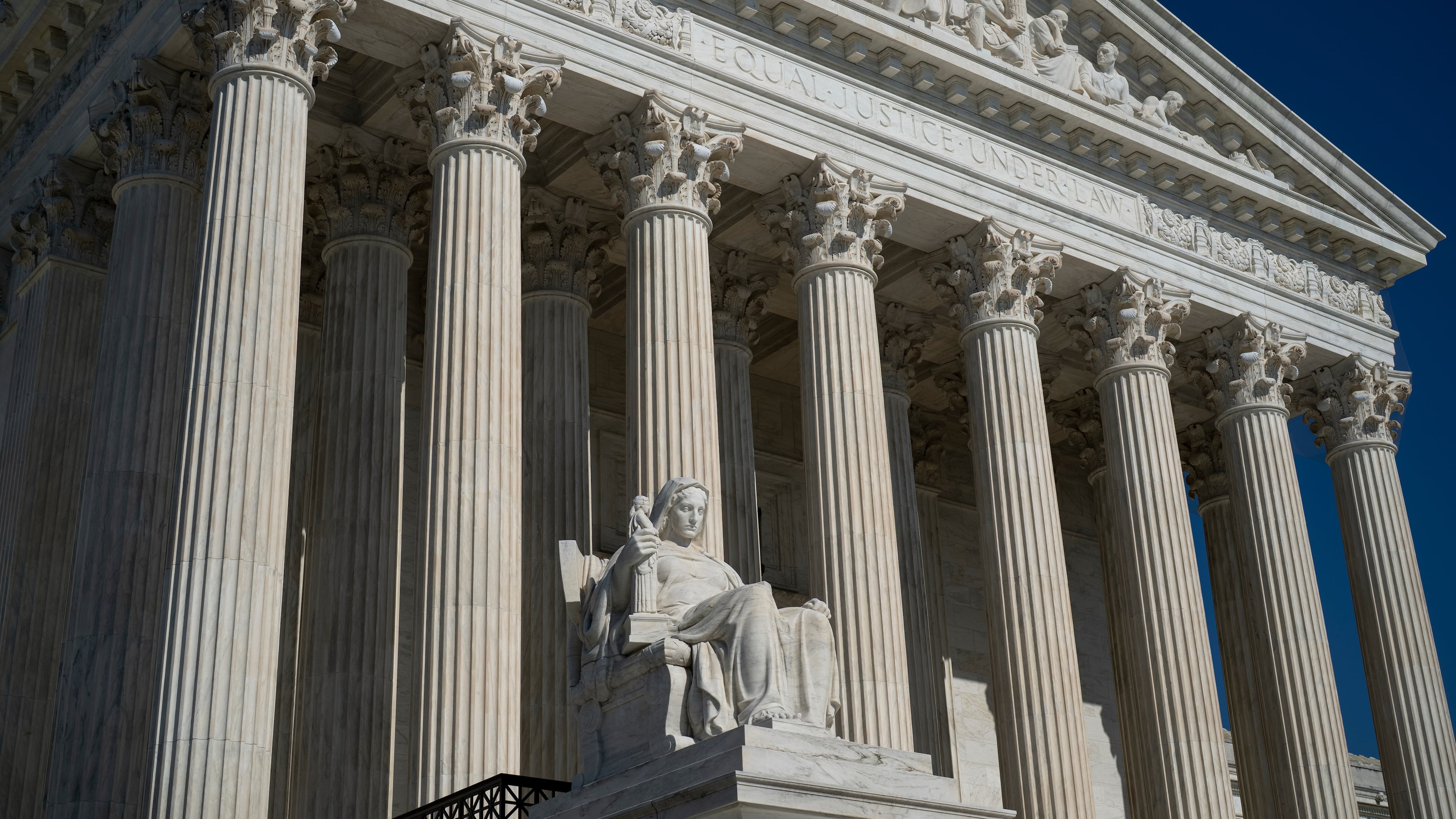 The Supreme Court is seen in Washington, Monday, May 18, 2026. (AP Photo/J. Scott Applewhite)