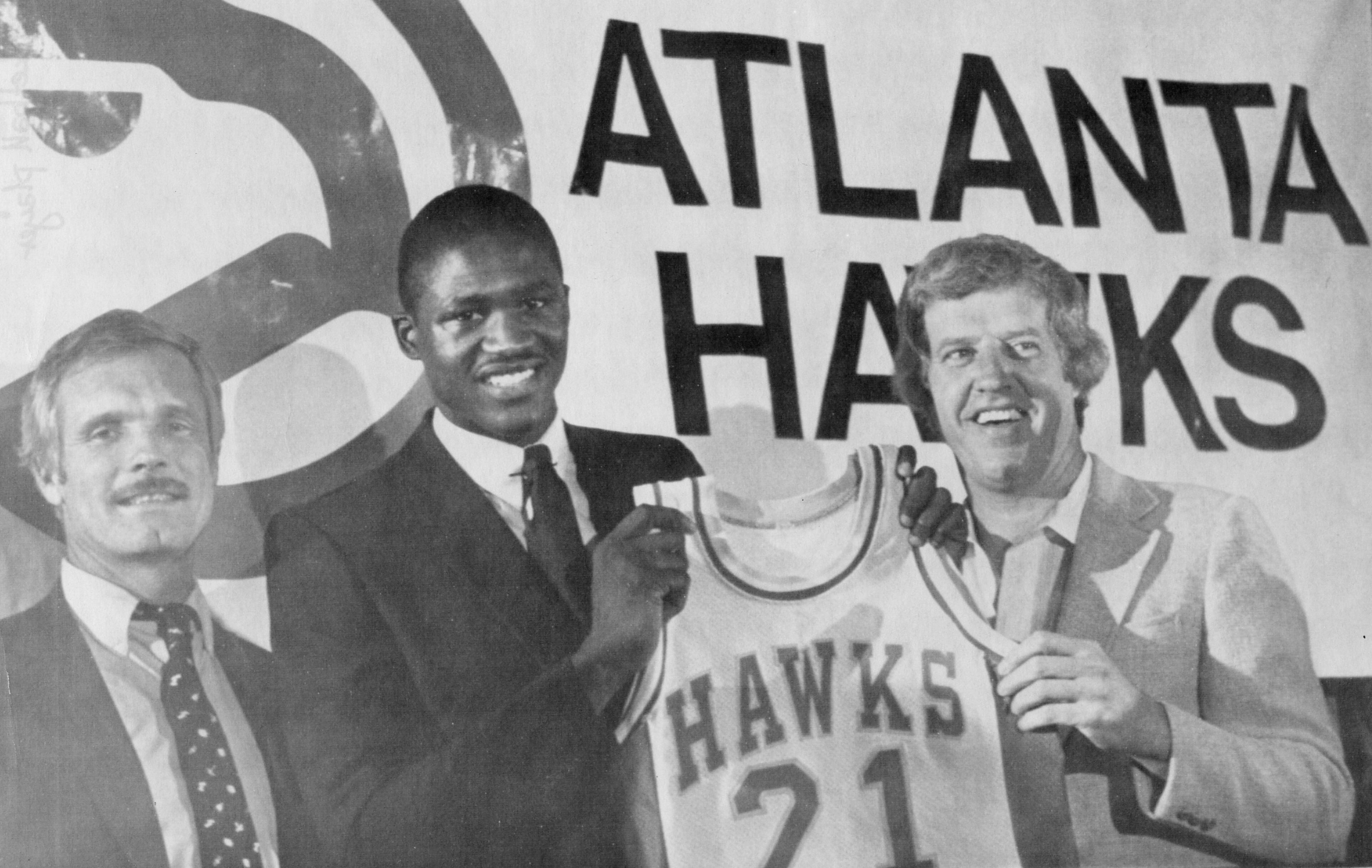 Dominique Wilkins was drafted by the Hawks after leaving Georgia and played his first season in the NBA. He’s now retired and an NBA Hall of Famer.