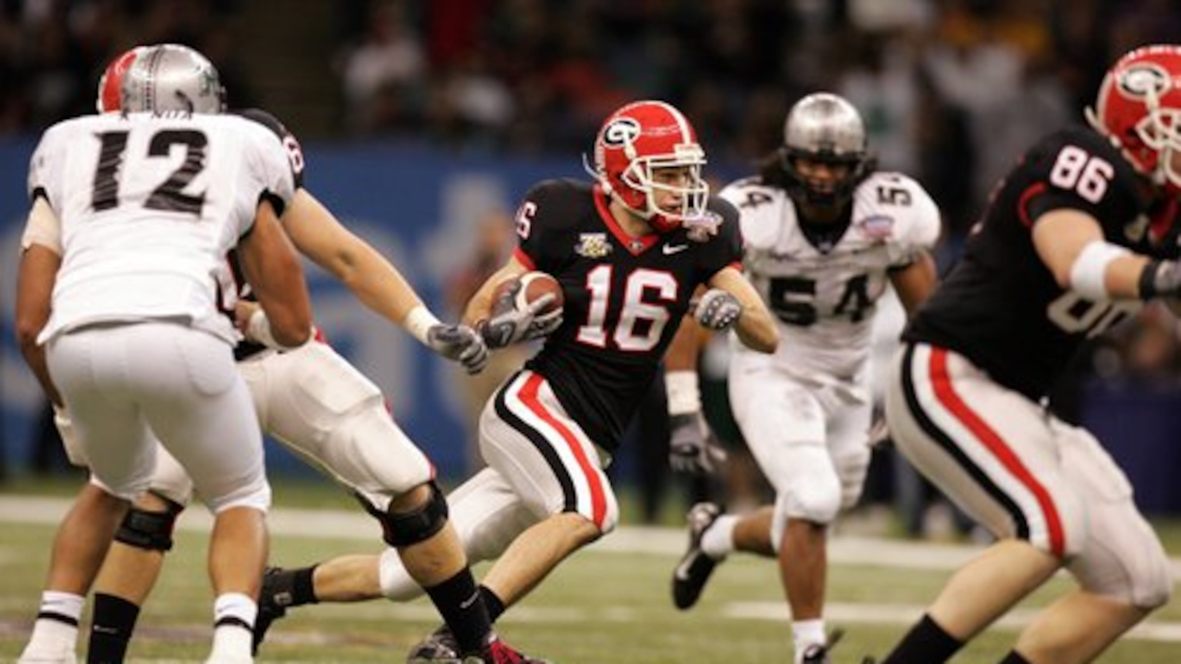 Calhoun native Kris Durham’s football career has taken him from the University of Georgia to the NFL and abroad. Now, Durham works as head of the NFL Academy in Loughborough, England. (Brant Sanderlin/AJC file)