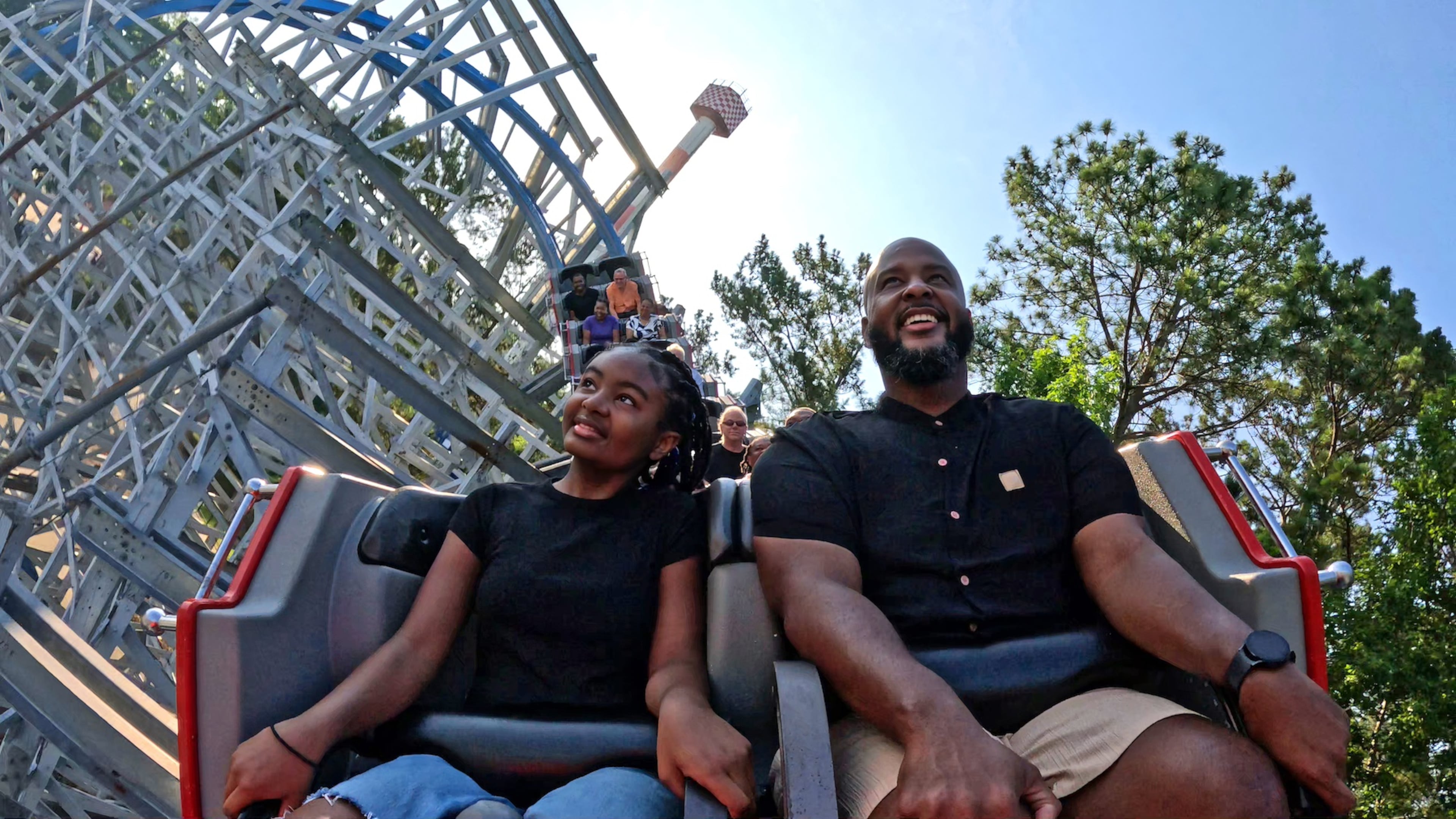 Many theme parks sell a line-skipping add on, which helps guests avoid longer lines on rides like the Twisted Cyclone (pictured) at Six Flags. (Photo courtesy of Six Flags Over Georgia)