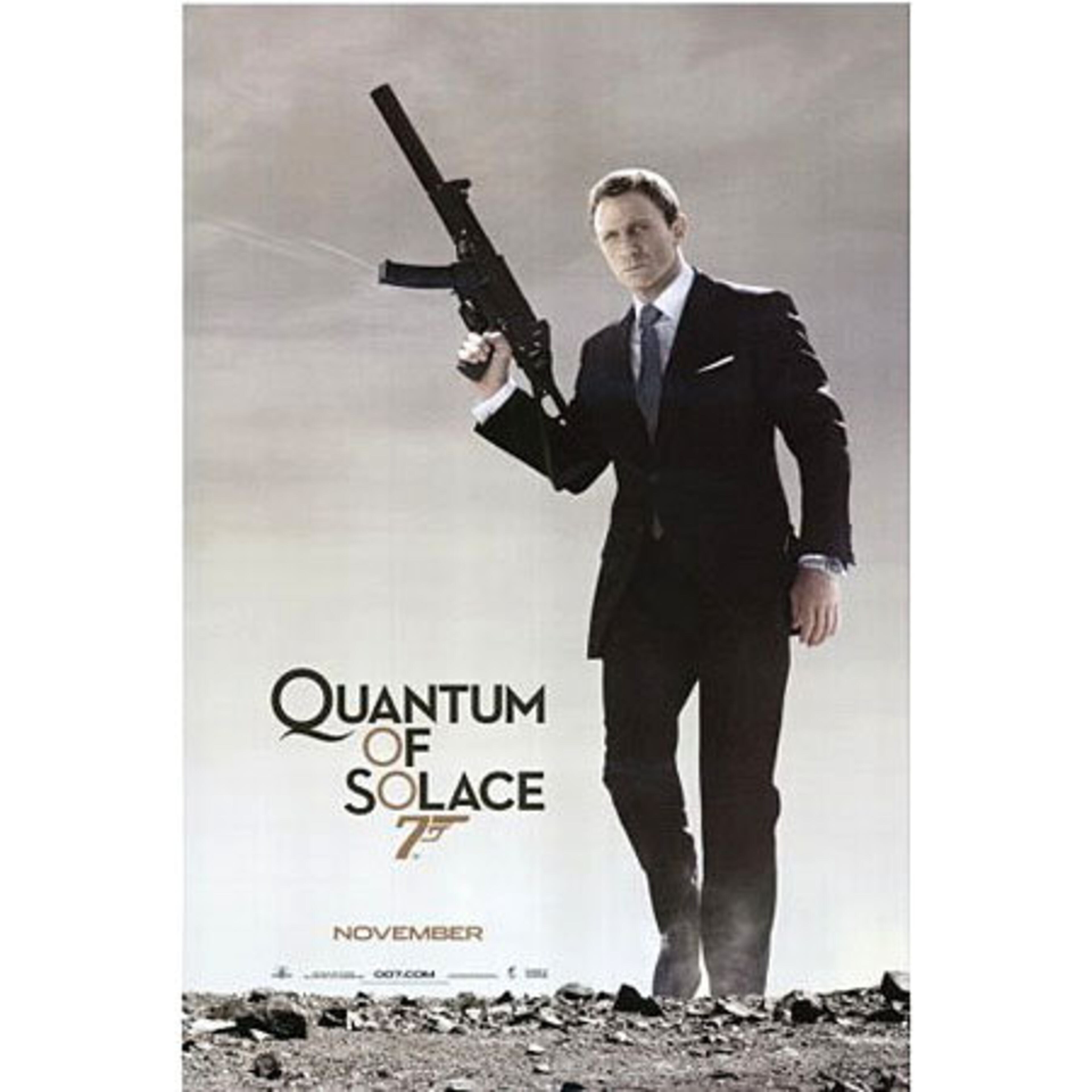 'QUANTUM OF SOLACE,' 2008: Craig returns, and the new movie starts exactly where 'Royale' stopped, with Bond seeking revenge for the death of his lover, Vesper Lynd. The weird title was a Fleming short story. Olga Kurylenko and Gemma Aterton are the Bond girls.
