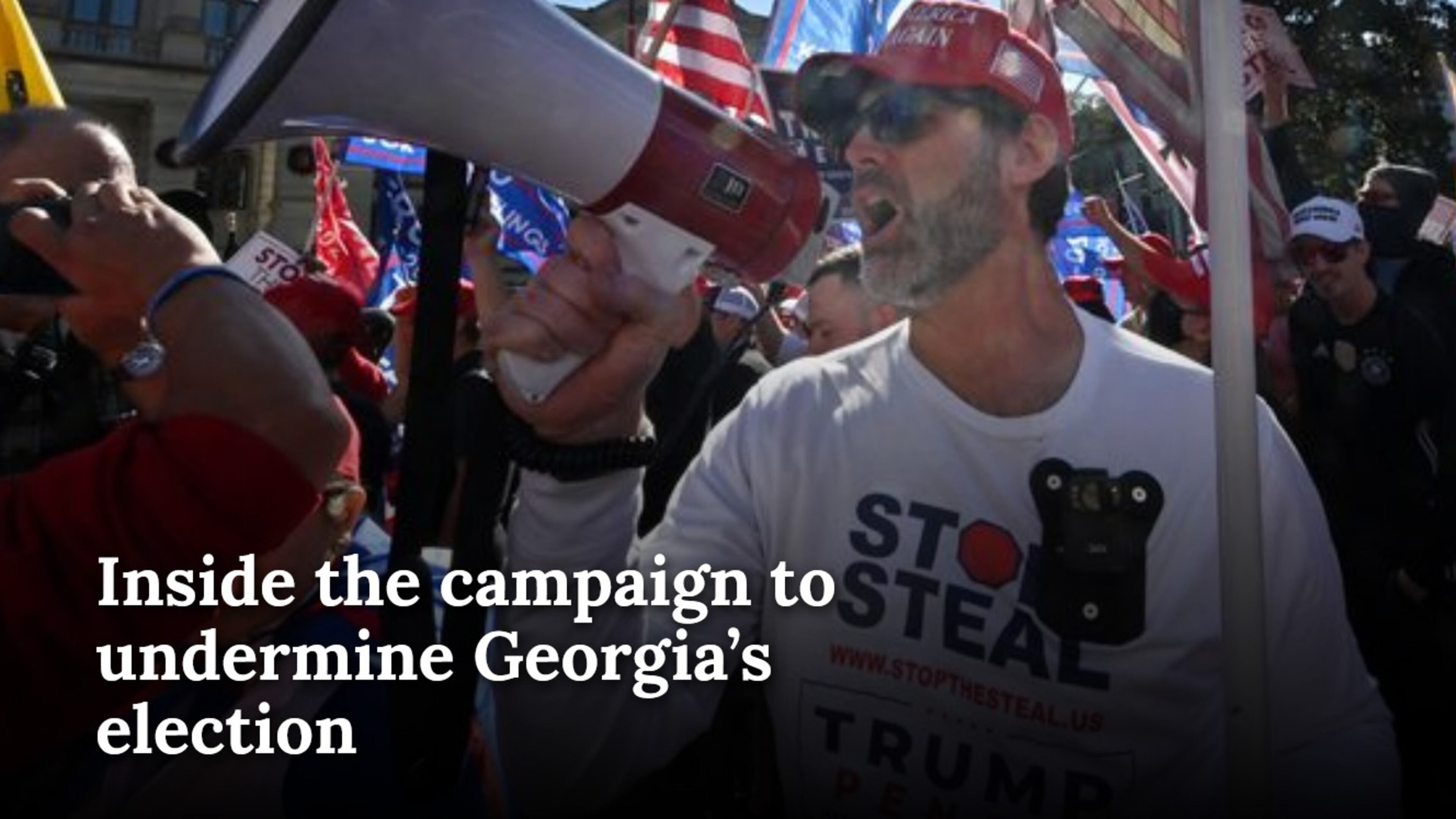 Screenshot of AJC special report about the campaign to undermine Georgia's election.
