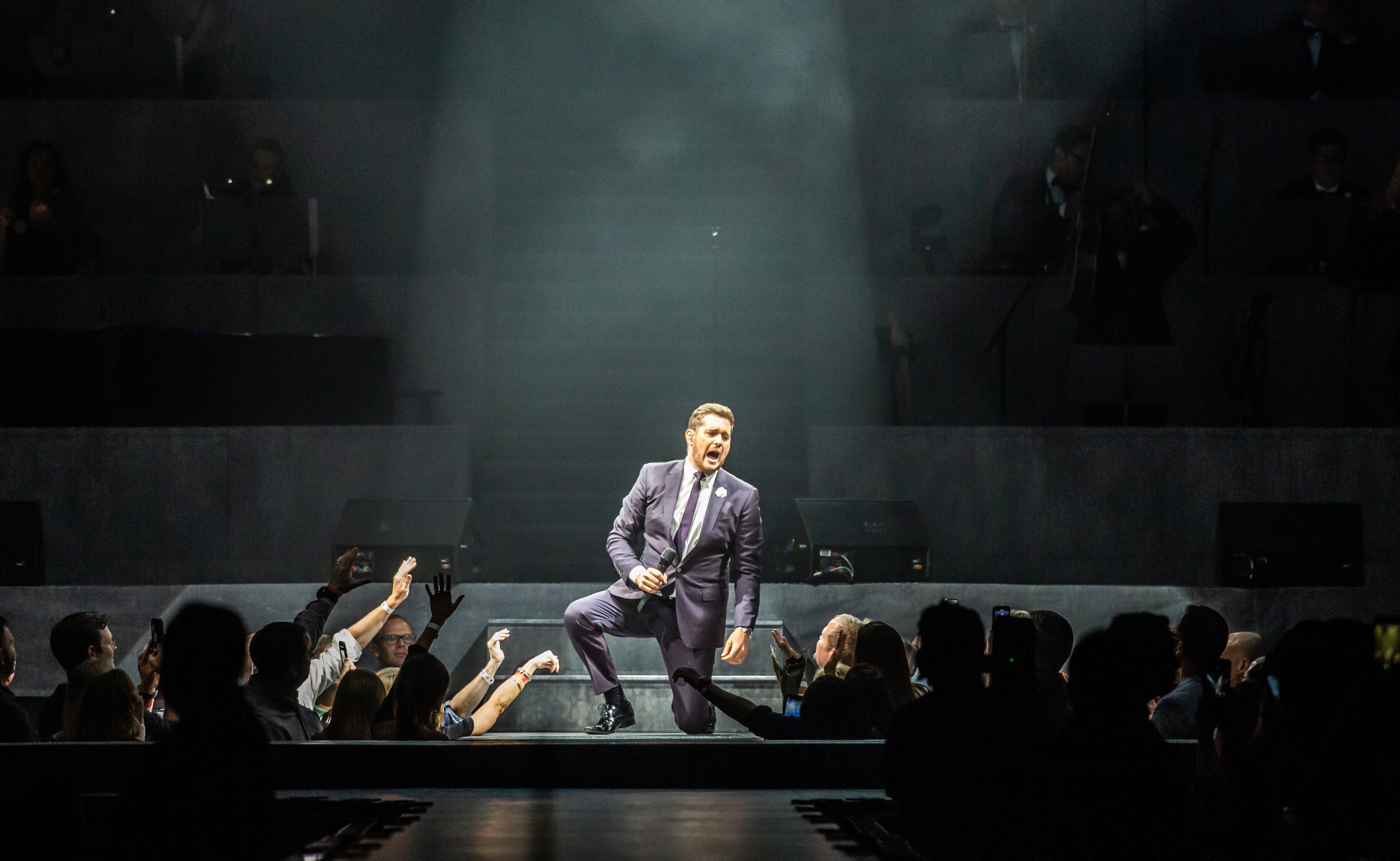 Michael Buble performed to a sold-out crowd at Infinite Energy Arena in Duluth on Feb. 17, 2019. It was his first appearance in Atlanta since 2013. Buble will be on tour until November 2019. Photo: Ryan Fleisher/Special to the AJC