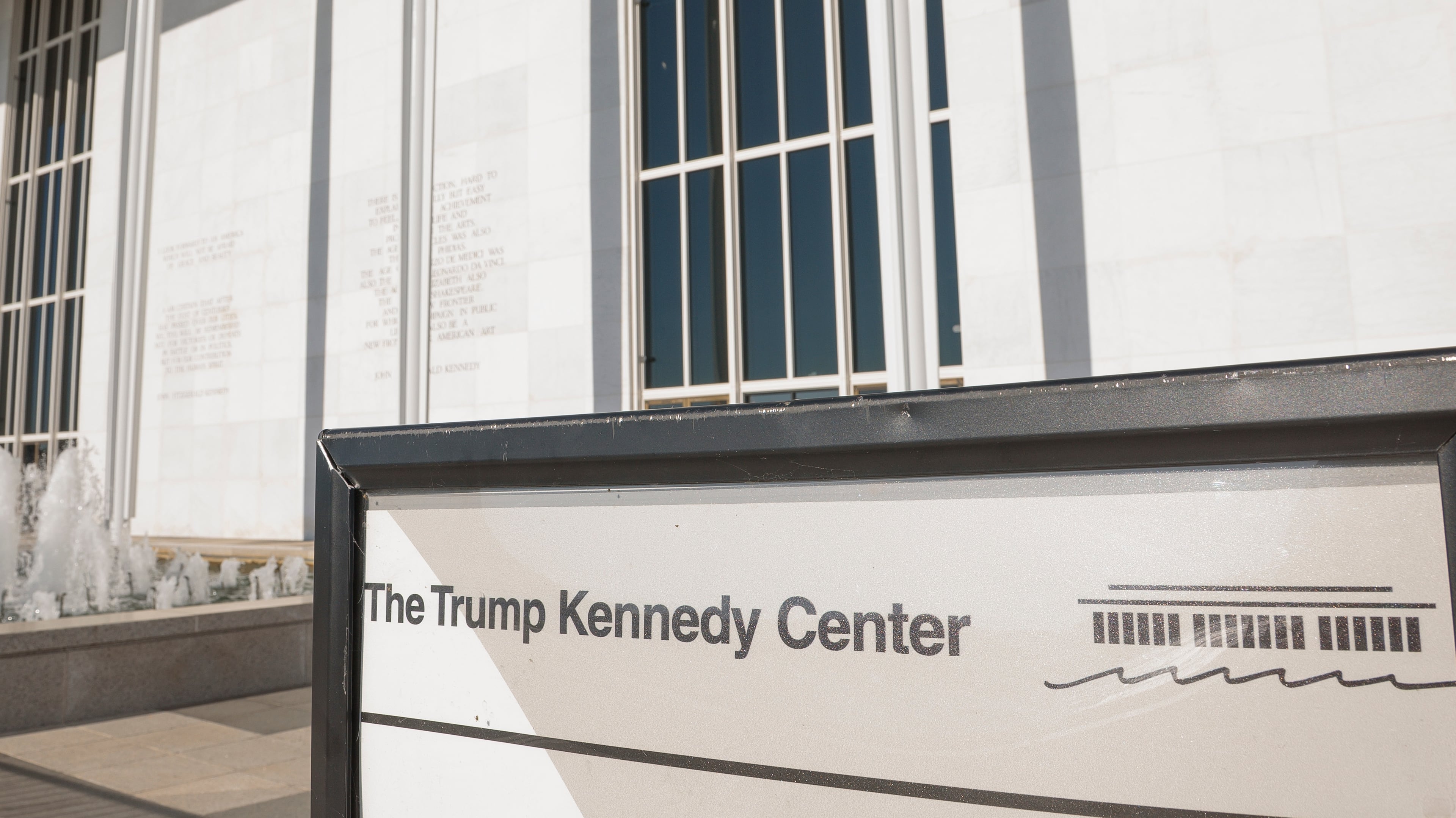 The John F. Kennedy Center for Performing Arts is seen in Washington, Friday, May 29, 2026. (AP Photo/Cliff Owen)