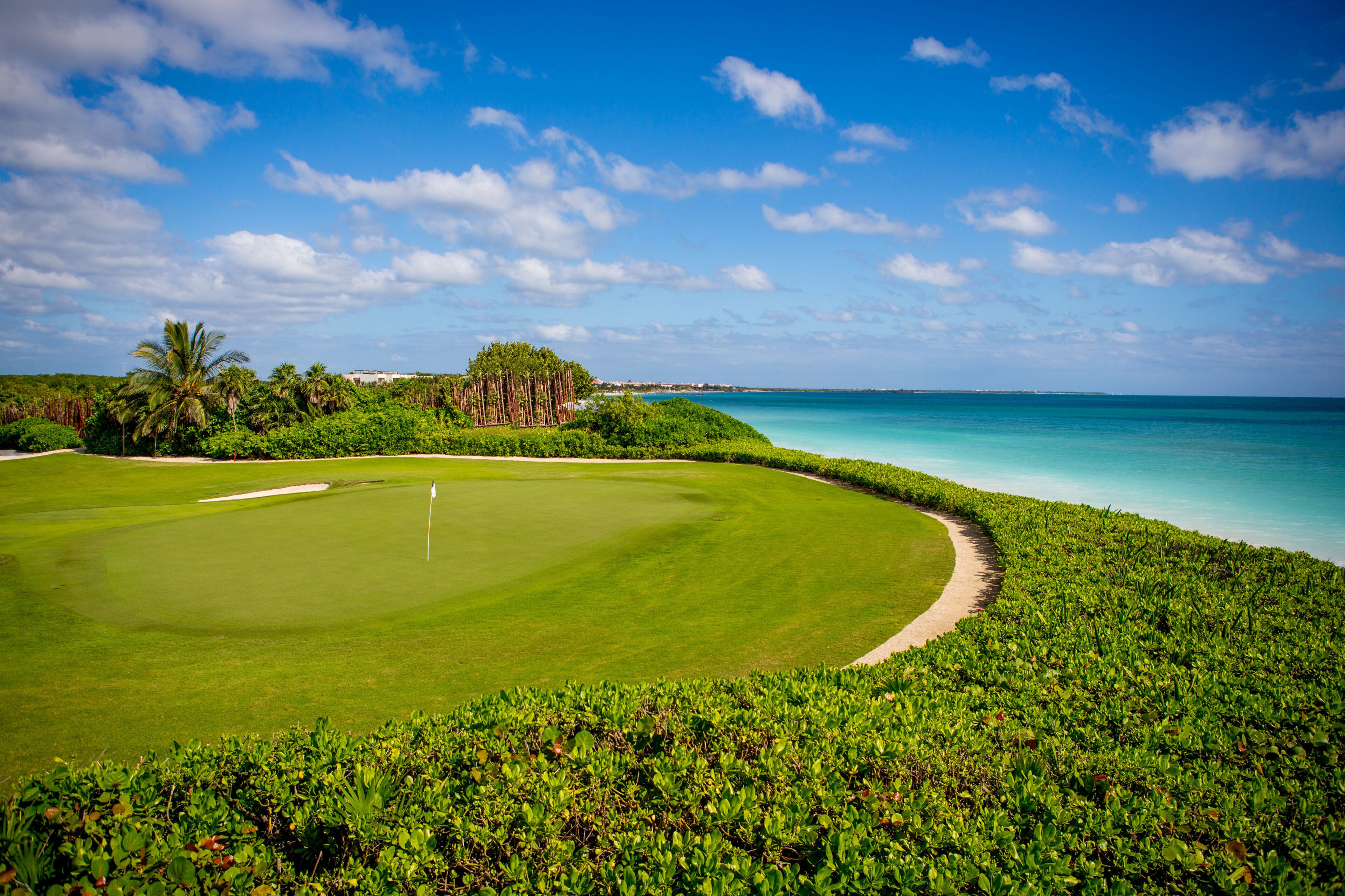 Guests at Banyan Tree Mayakoba in Playa del Carmen, Mexico, have access to El Camaleon, the first PGA tour course in Latin America.
Courtesy of Banyan Tree Mayakoba