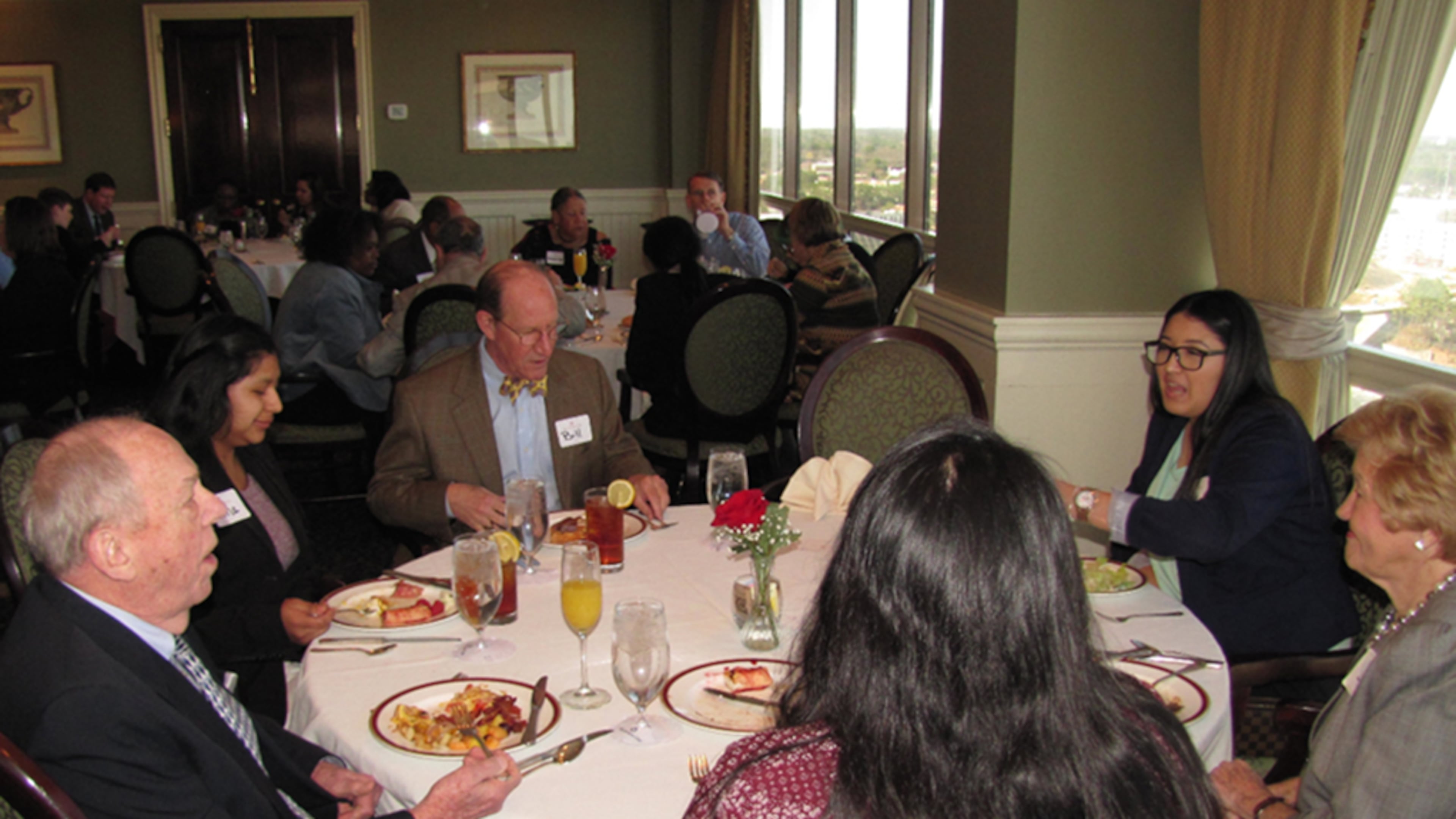 Students and Marietta Rotarians enjoyed networking over brunch.
