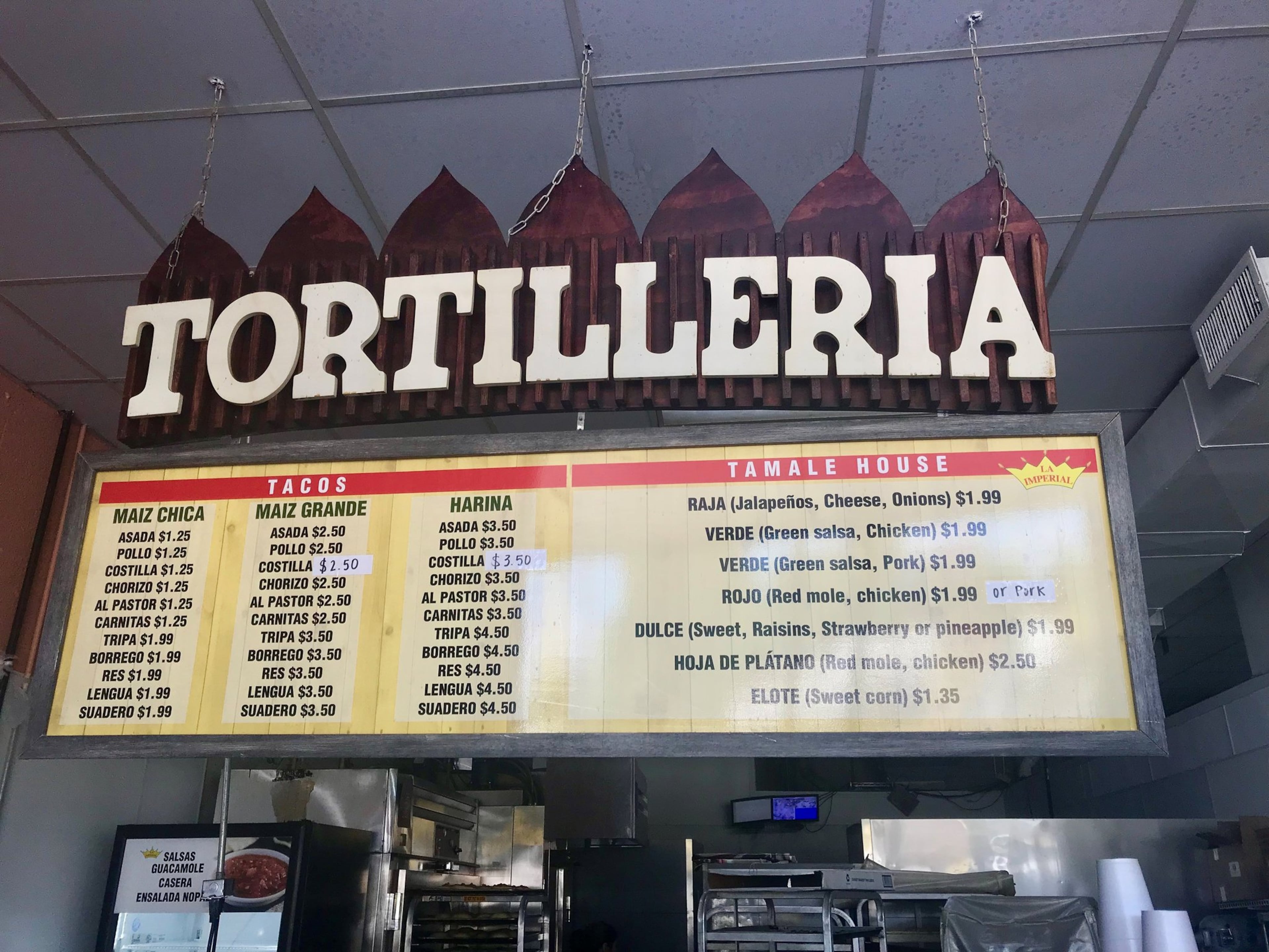 La Imperial in Norcross specializes in tacos and tamales, while offering numerous other hot dishes on its buffet line. LIGAYA FIGUERAS / LFIGUERAS@AJC.COM
