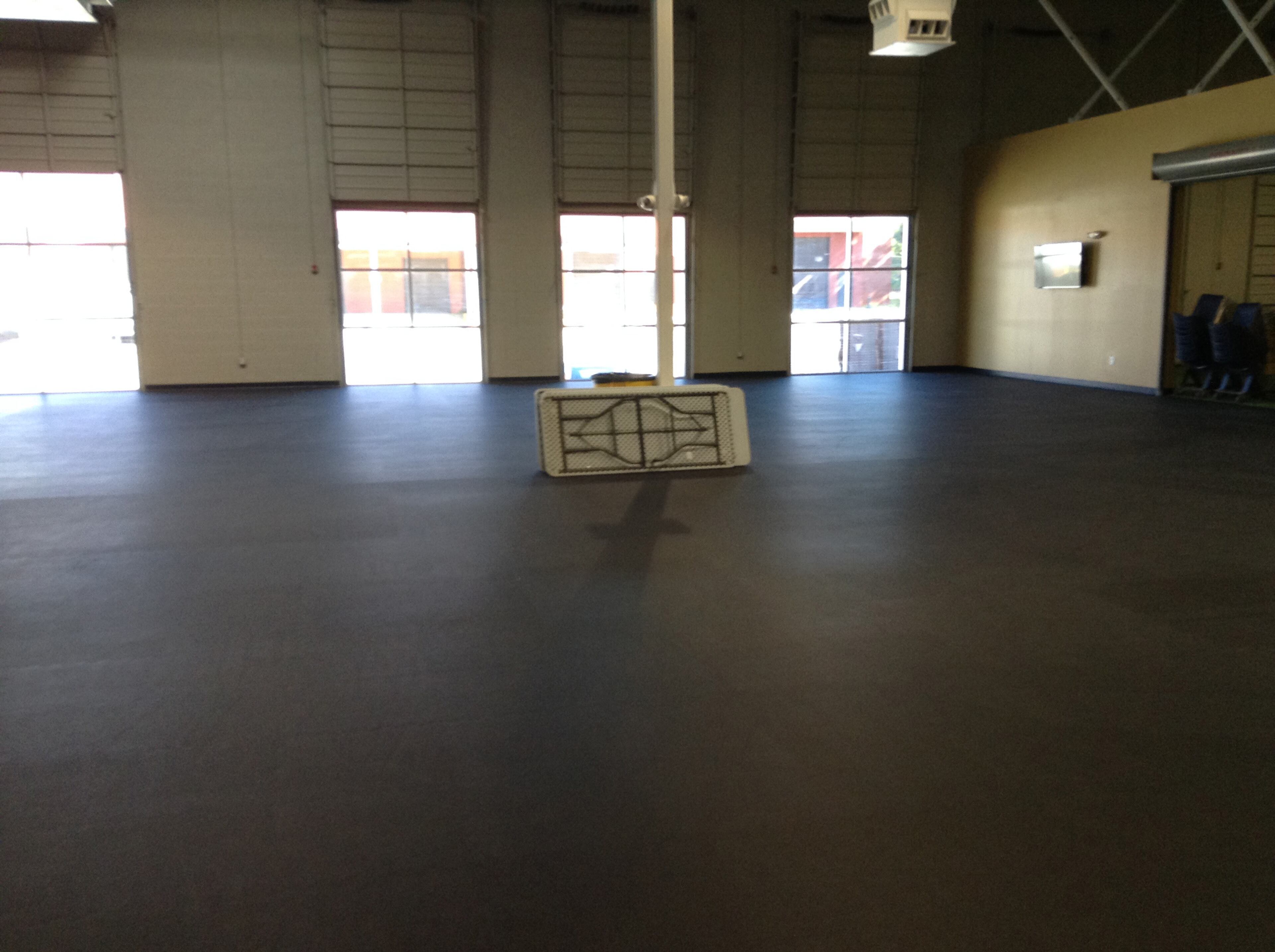 This 4,800-square feet of space will be the team’s weight room. To the right is another space that will serve as a speed and agility room.