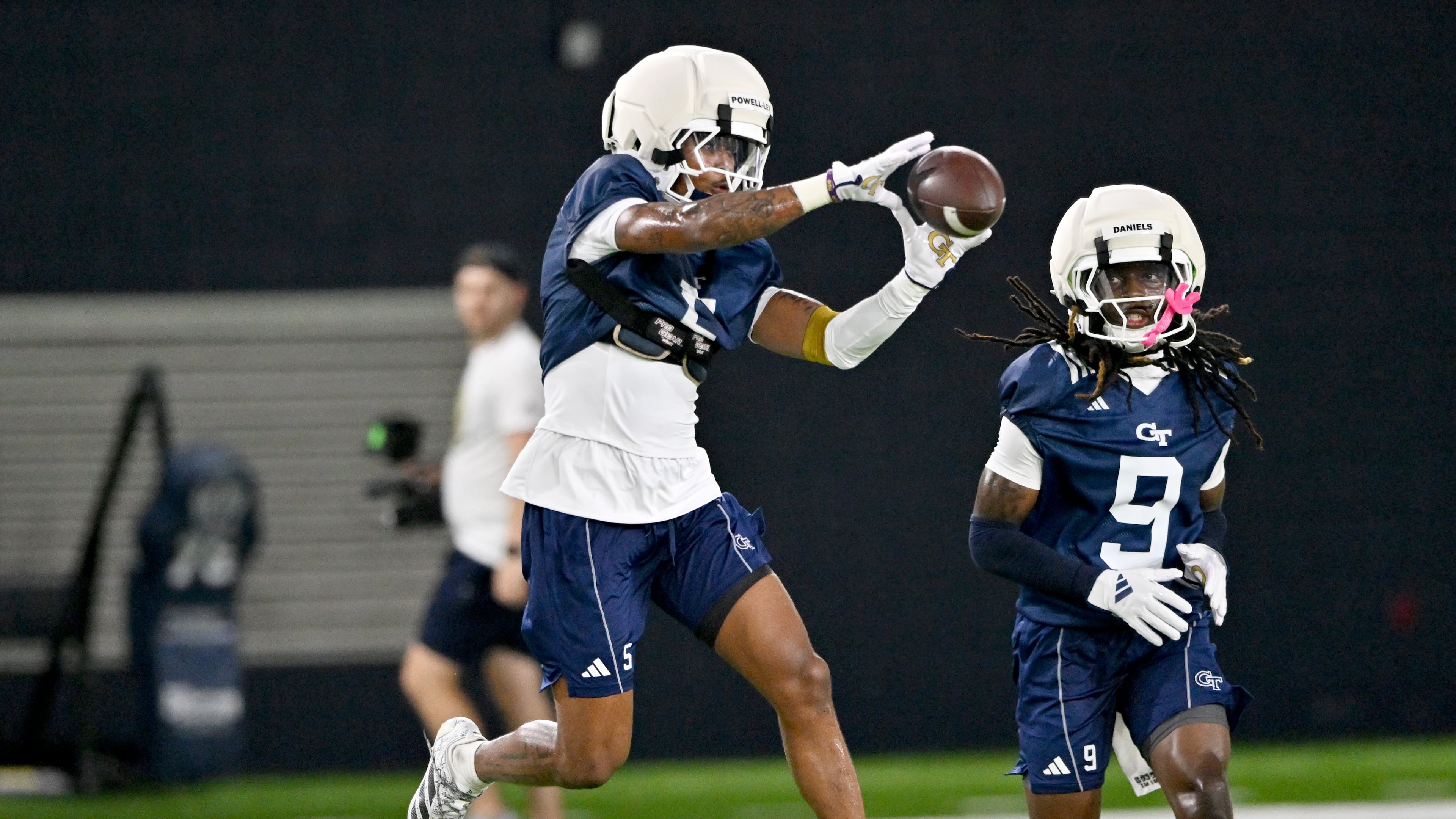 “It’s the most depth we’ve had in the past three or four years, if I’m being honest,” Georgia Tech defensive back Clayton Powell-Lee said of the team's secondary. (Hyosub Shin/AJC)