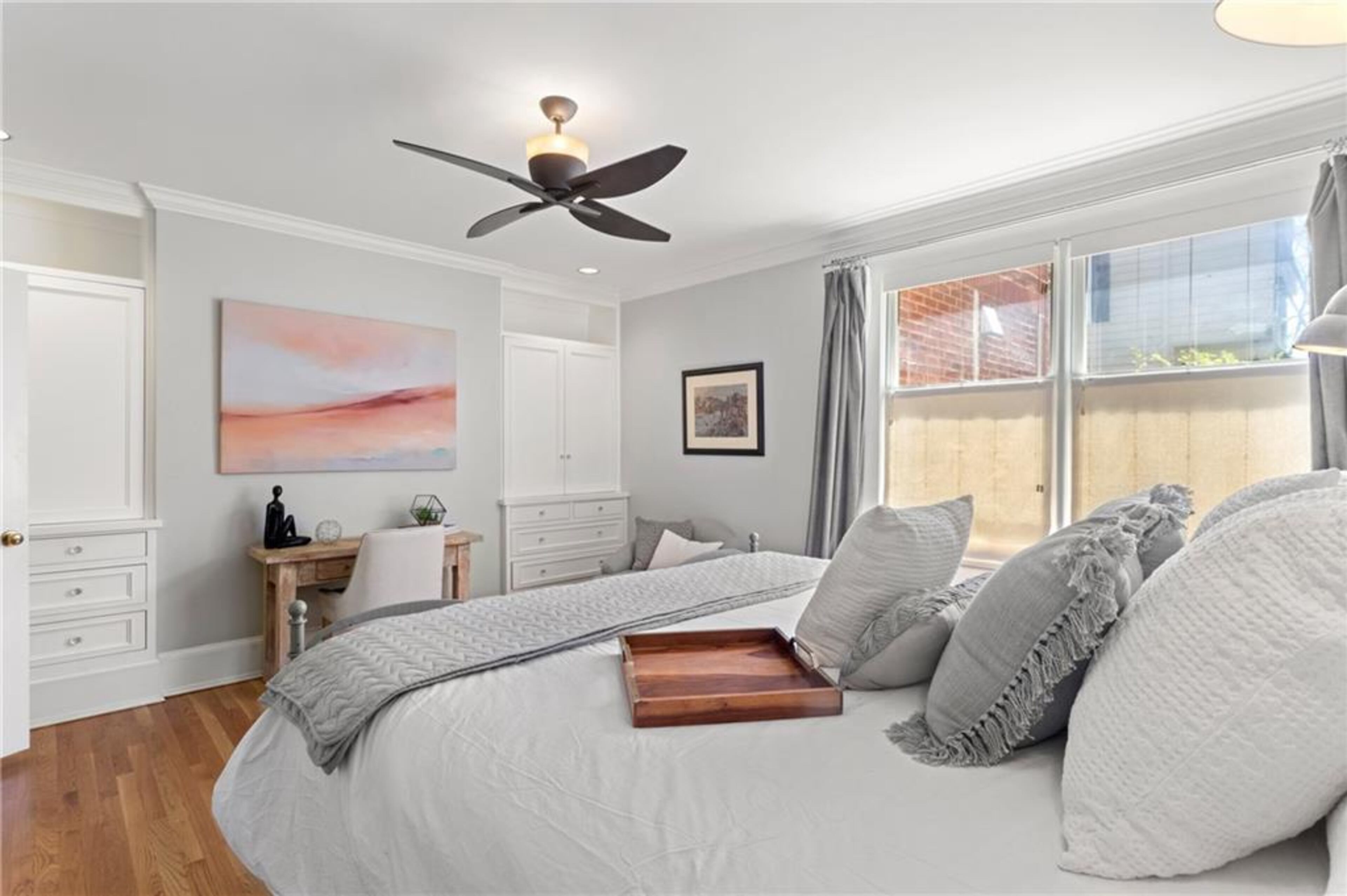 The tranquil owner's bedroom.