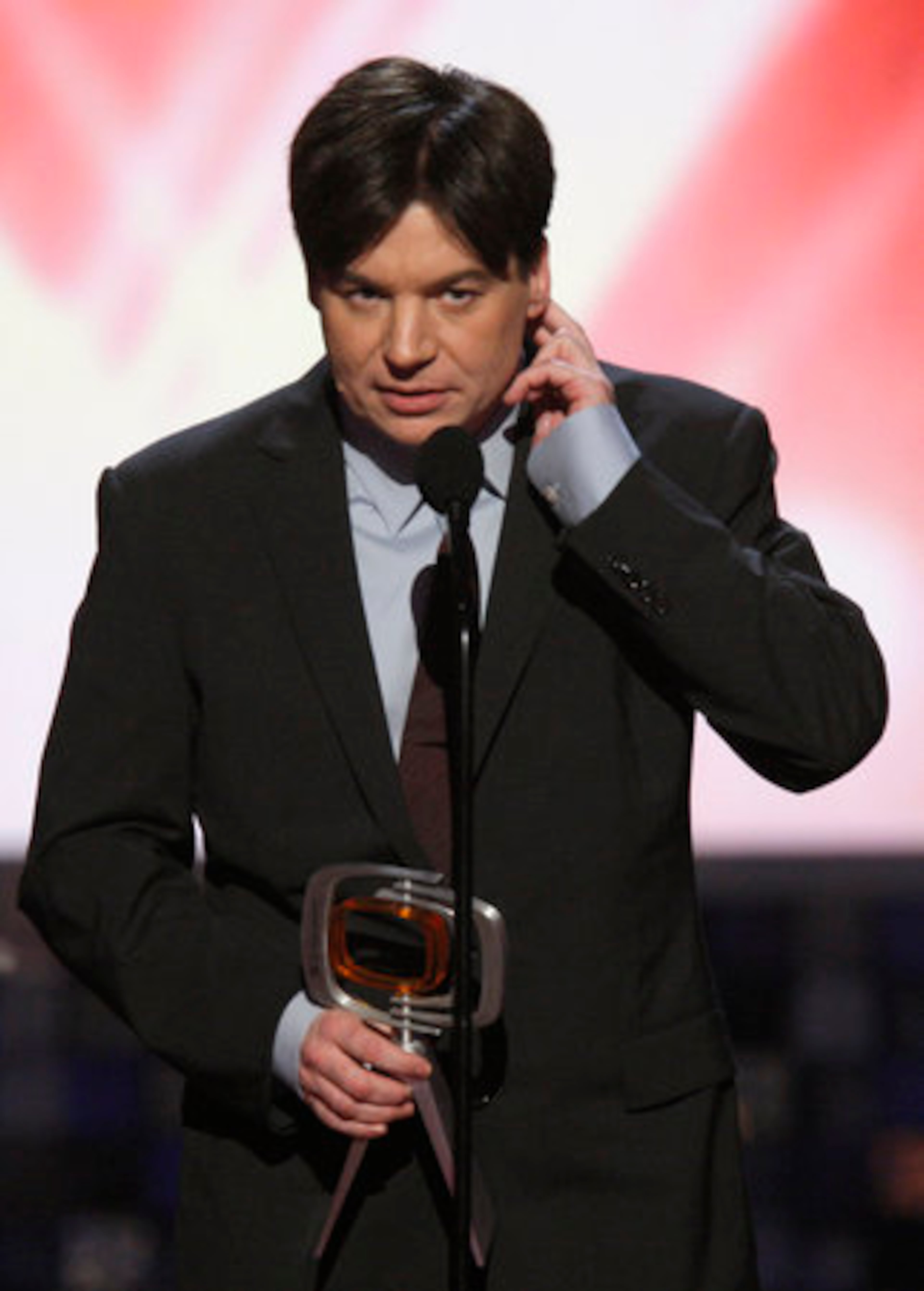 Mike Myers got serious for a moment when accepting the award, which is named for comedic legend Lucille Ball. Just like Lucy, we love Mike, too.