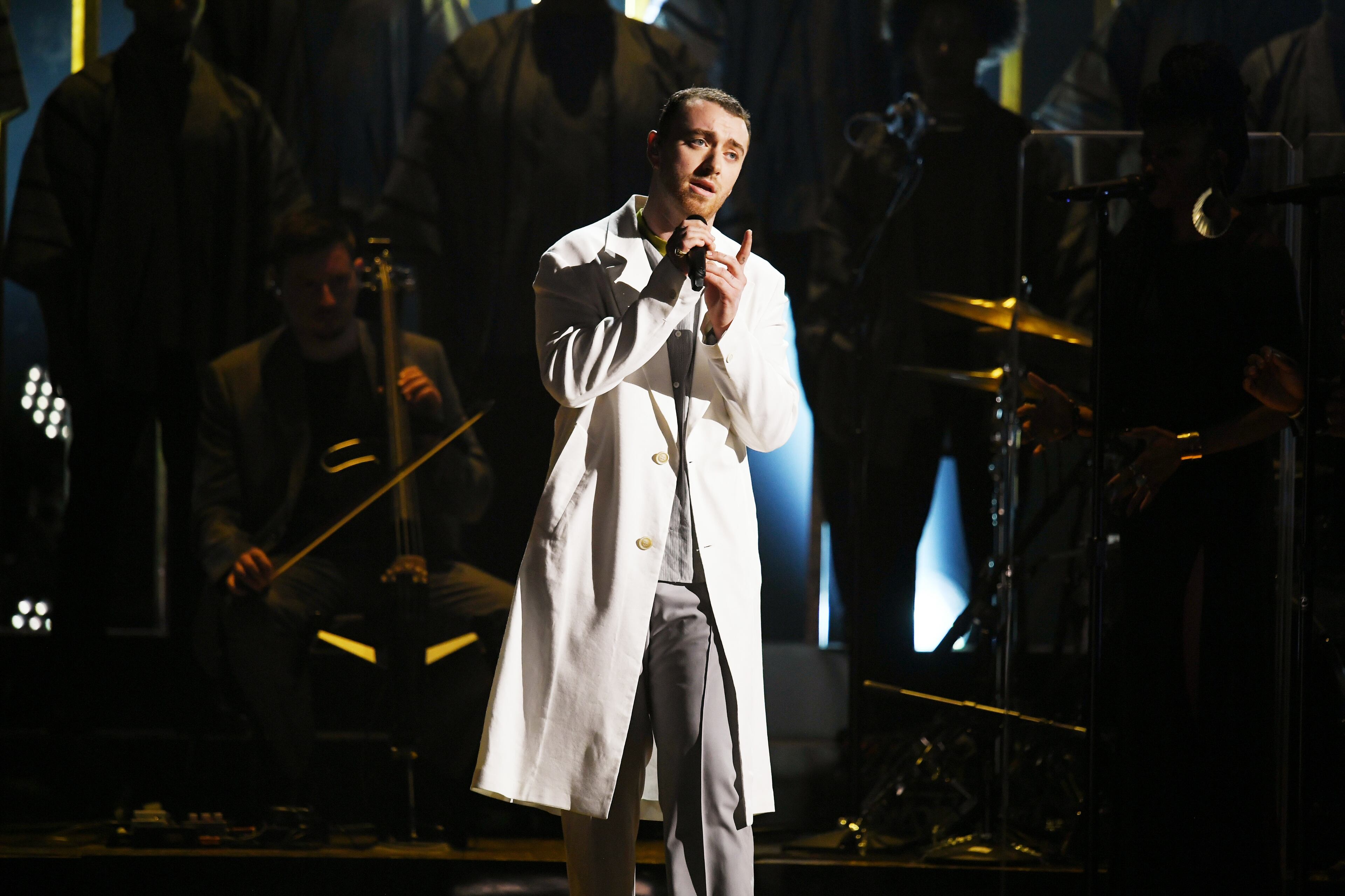 NEW YORK, NY - JANUARY 28: Recording artist Sam Smith performs onstage during the 60th Annual GRAMMY Awards at Madison Square Garden on January 28, 2018 in New York City. (Photo by Kevin Winter/Getty Images for NARAS)
