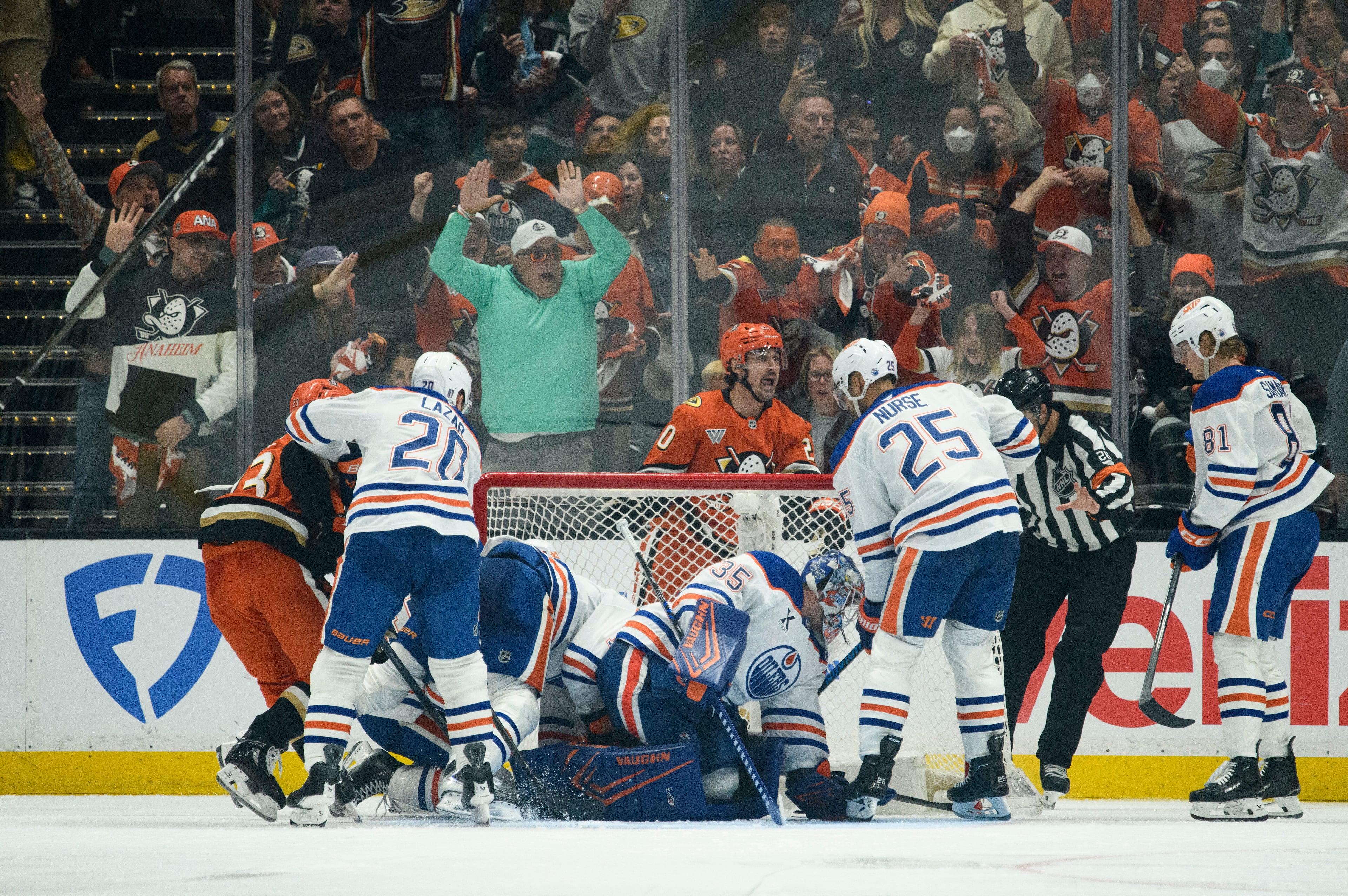 Oilers Ducks Hockey