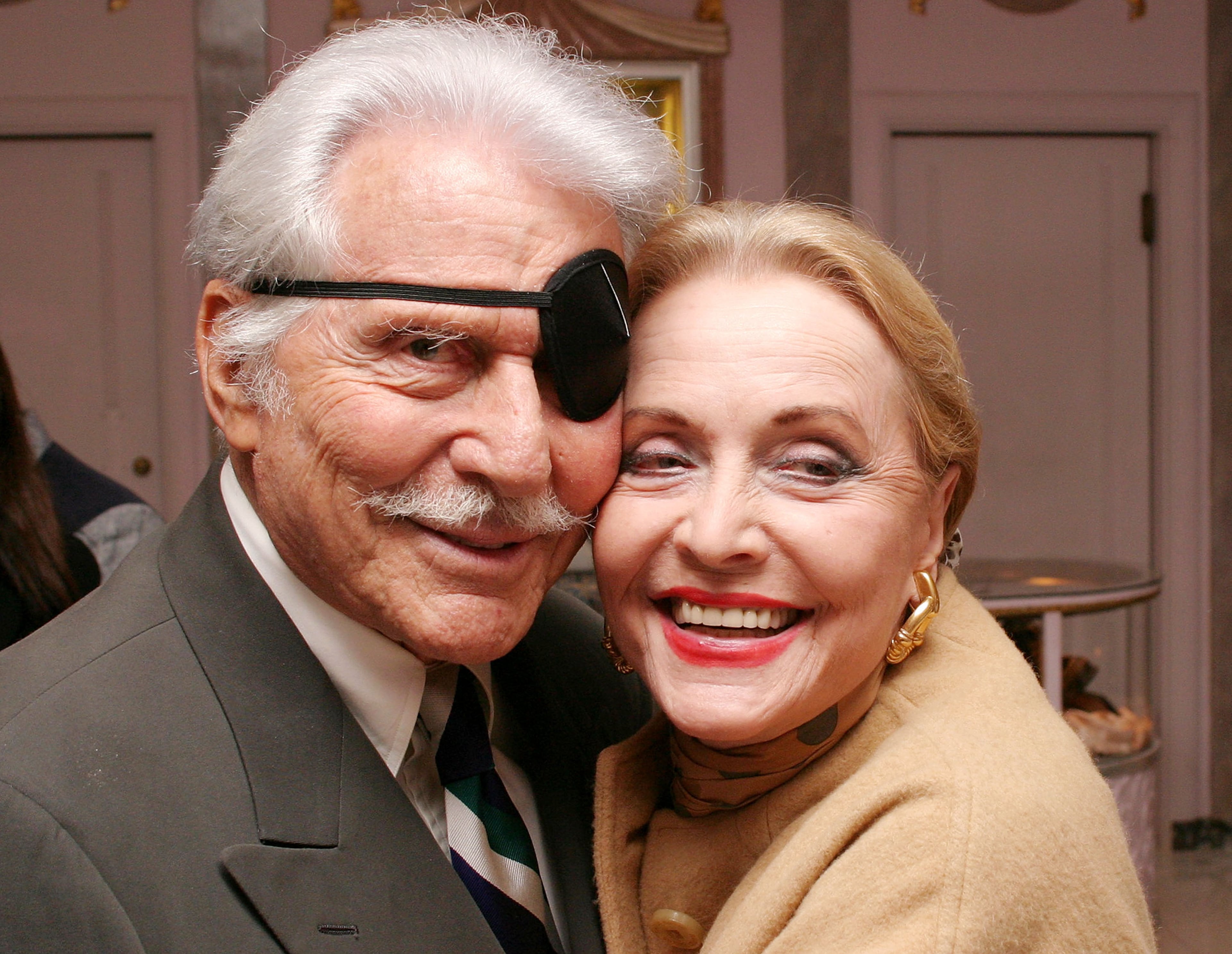 Actors Efrem Zimbalist, Jr.(L) and Actress Ann Jefferies attends "My Dinner of Herbs" by Efrem Zimbalist, Jr event at The Hollywood History Museum on November 11, 2003 in Hollywood, California. (Photo by Giulio Marcocchi /Getty Images)