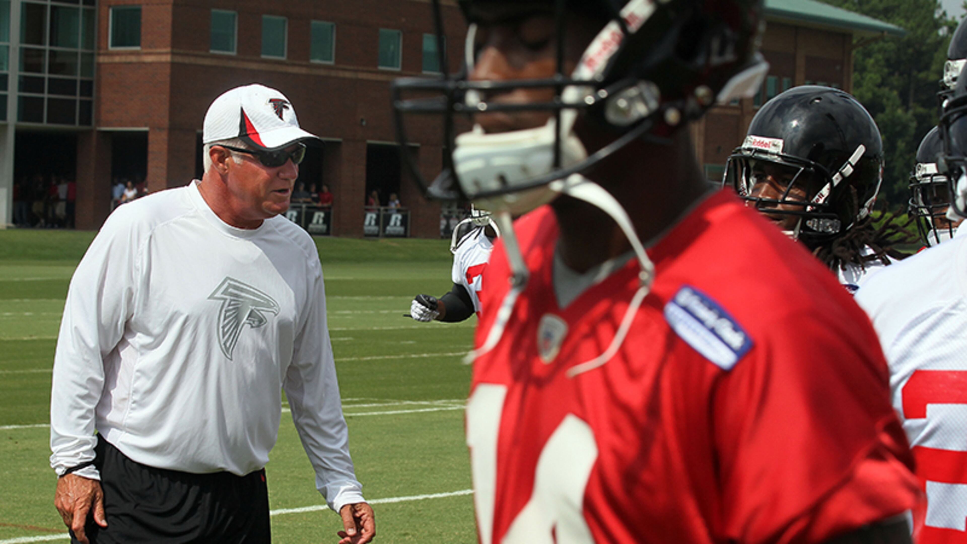 Atlanta Falcons head coach Mike Smith will welcome players to camp starting Wednesday.