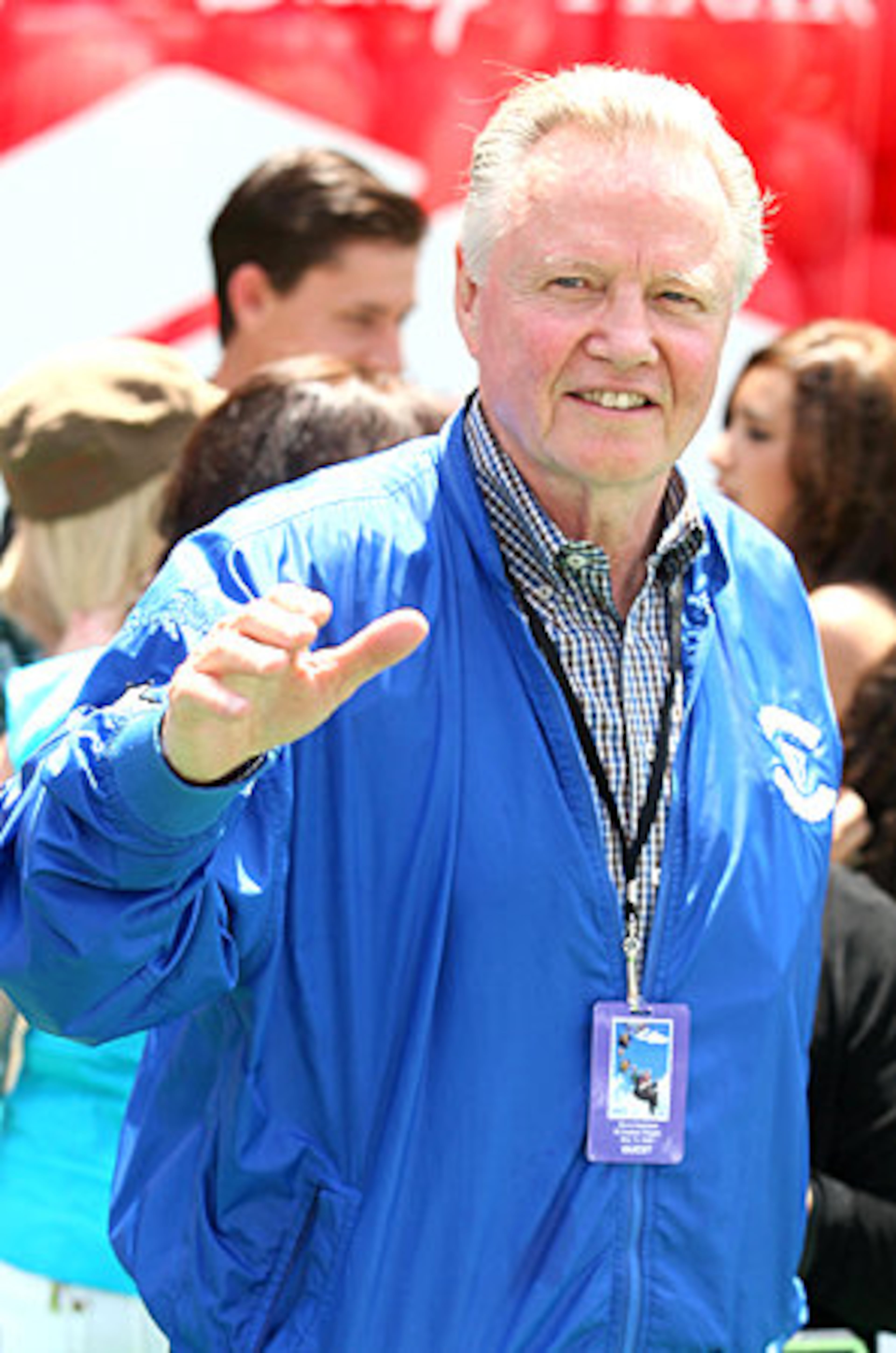 Actor Jon Voight arrives for the premiere.