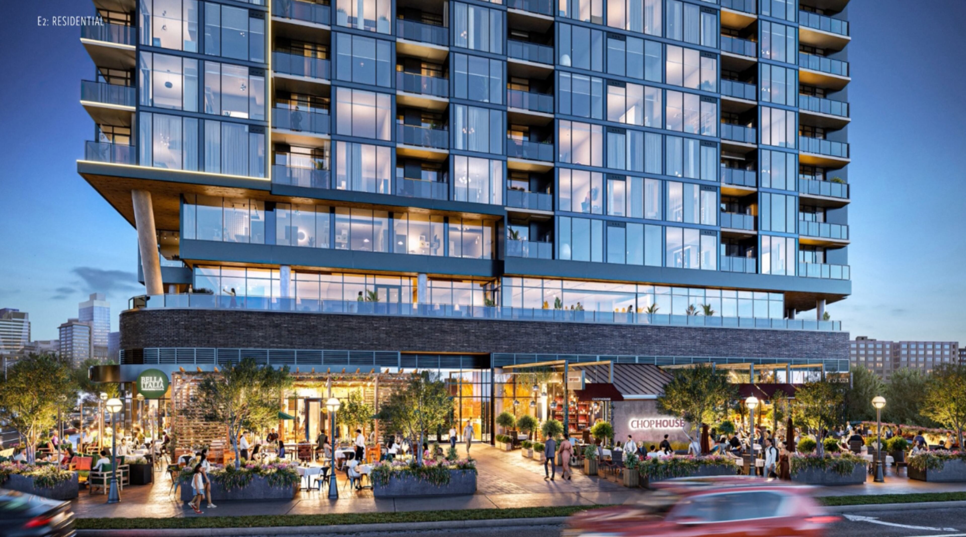 This is a rendering of the planned entertainment district that will make up the center of the Centennial Yards development in downtown Atlanta. The project was designed by Atlanta architecture firm Gensler.