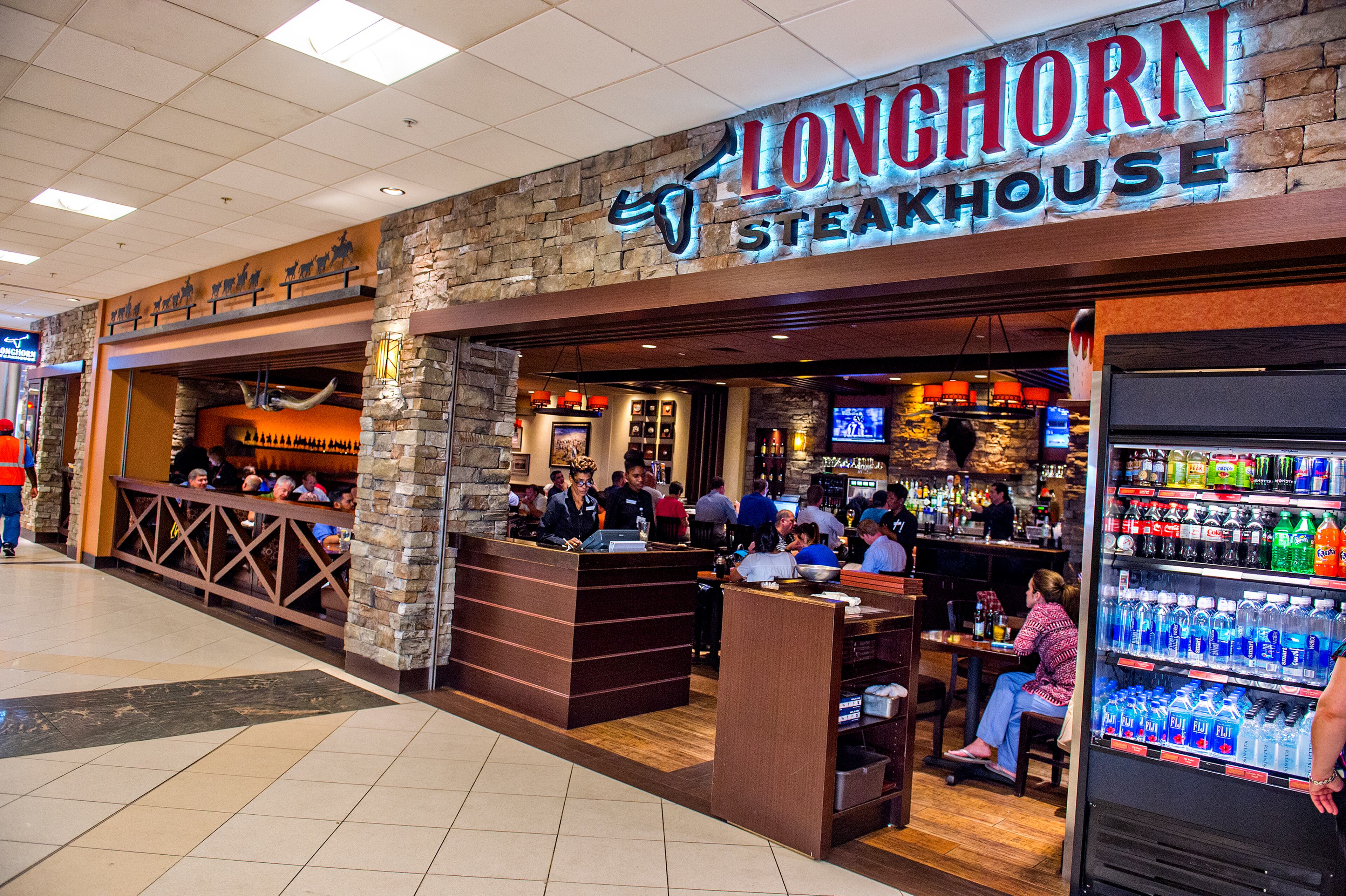 No. 6: Longhorn Steakhouse, at Gate C13, with $6.8 million in sales in FY 2015. (JONATHAN PHILLIPS / SPECIAL)