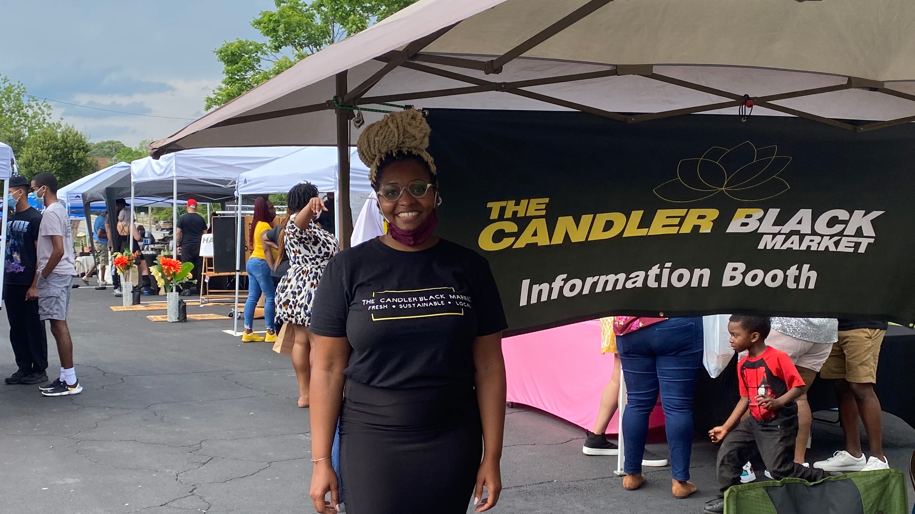 Neelah Hinds is the founder and market master of Candler Black Market, which serves the Candler-McAfee community. Ligaya Figueras/ligaya.figueras@ajc.com