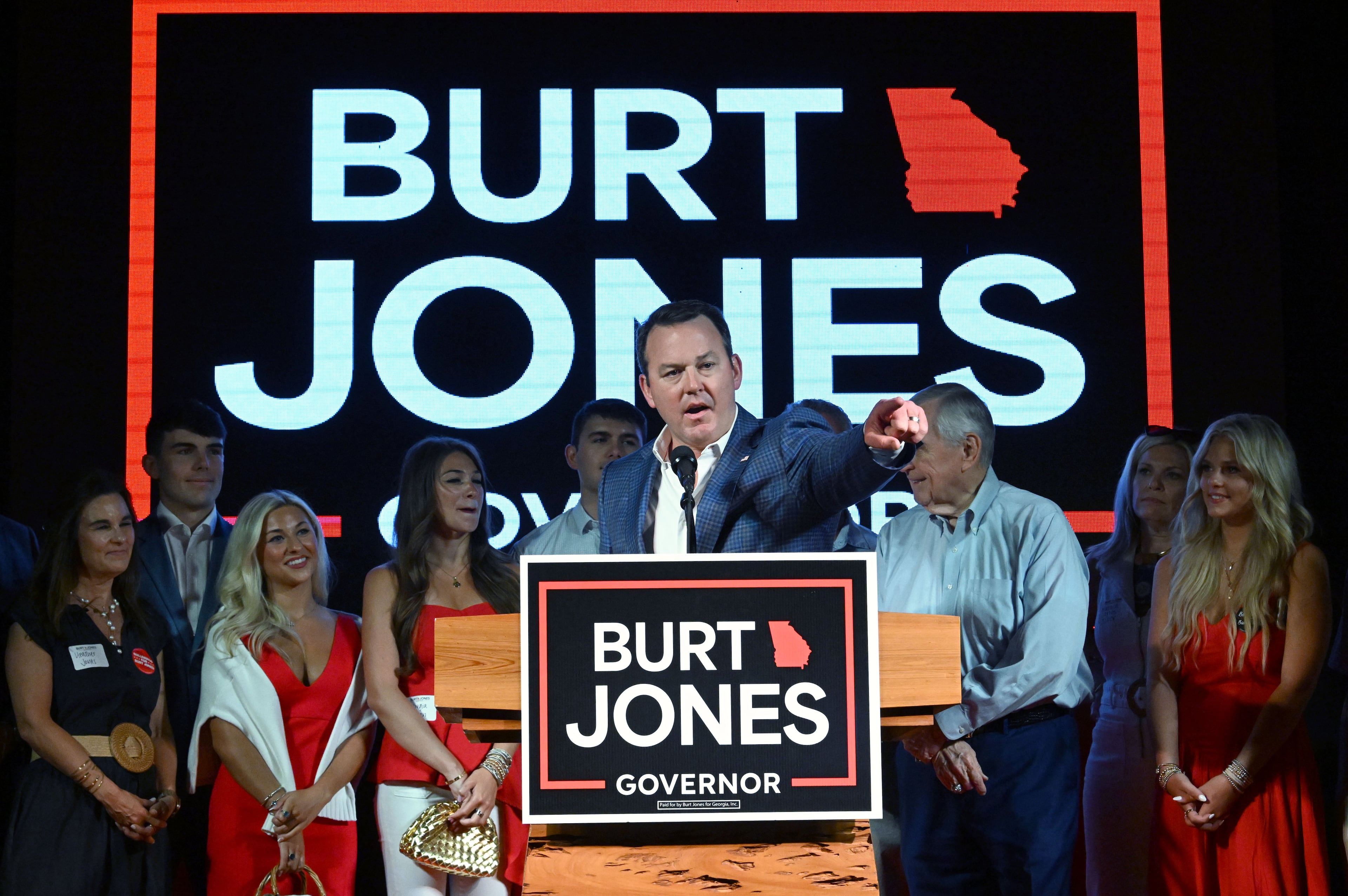 Burt Jones election night party