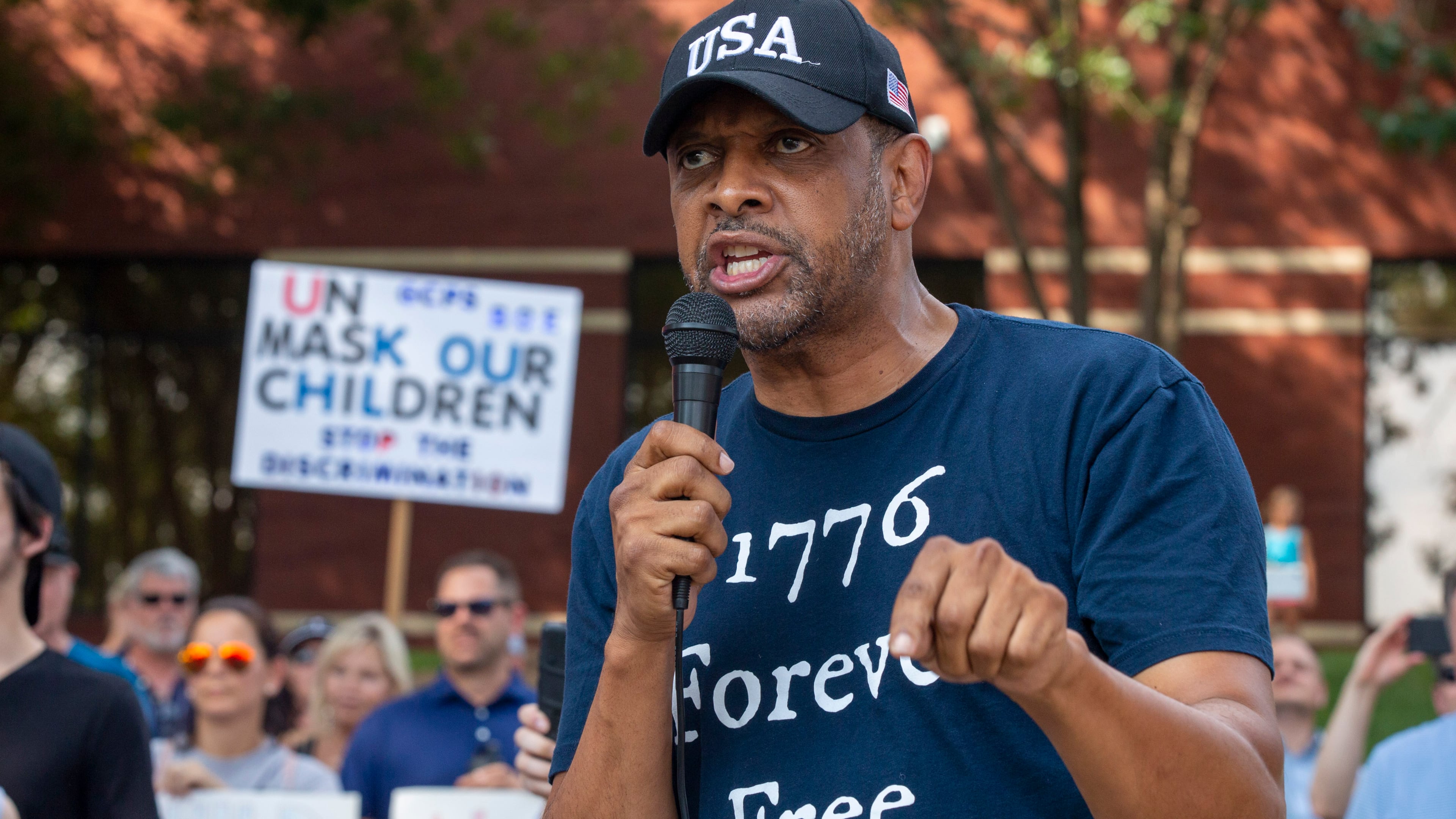 Election records show former Democratic state Rep. Vernon Jones cast a Democratic Party ballot in the 2020 Georgia presidential primary, about two months after he said he was backing Republican Donald Trump for reelection. Jones is now running as a Republican in the 10th Congressional District with an endorsement from Trump. (Rebecca Wright for The Atlanta Journal-Constitution)
